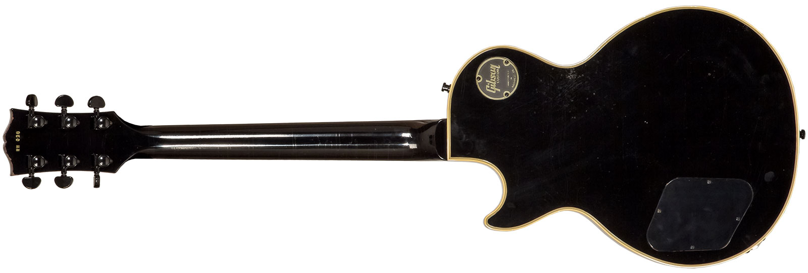 Gibson Custom Shop Kirk Hammett Les Paul Custom 1989 2h Ht Eb #kh009 - Murphy Lab Aged Ebony - Kenmerkende elektrische gitaar - Variation 4