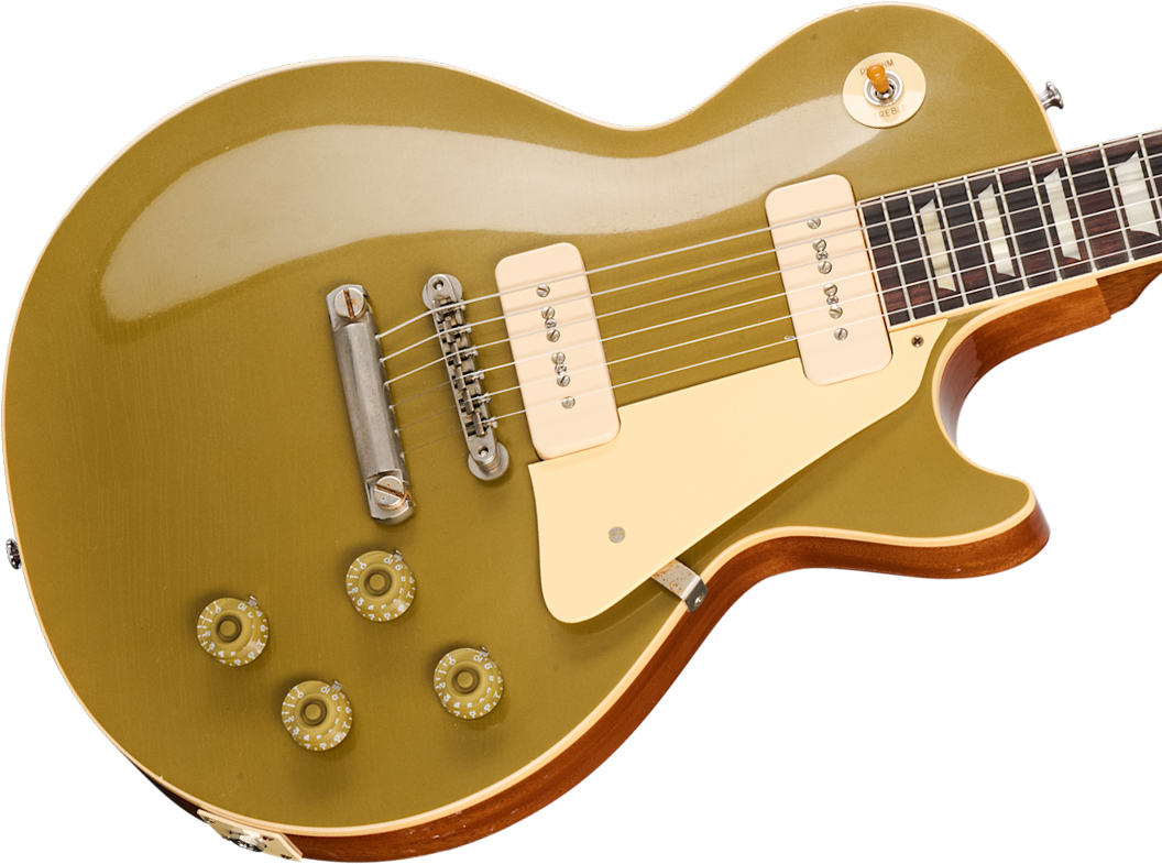 Gibson Custom Shop Les Paul 1955 Namm Show Commemorative 2s P90 Rw - Murphy Lab Light Aged Nugget Gold - Single cut gitaar - Variation 3