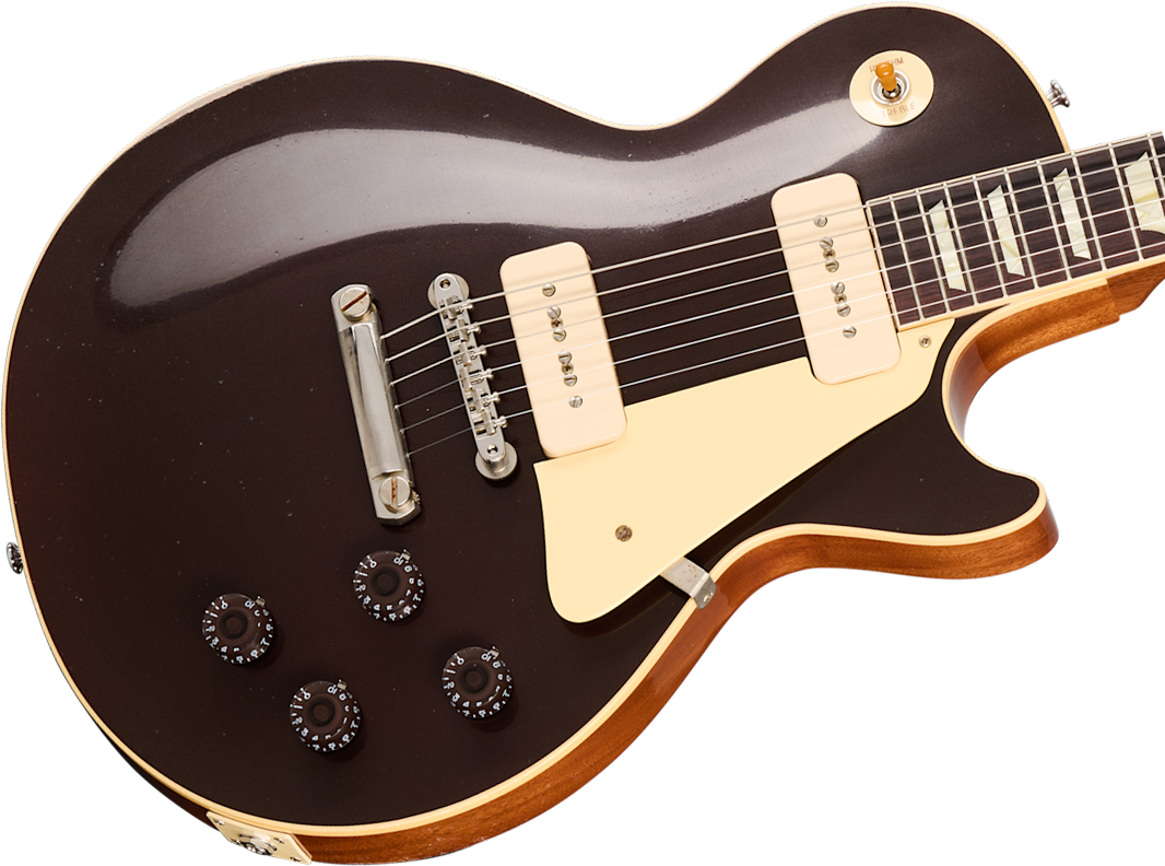 Gibson Custom Shop Les Paul 1955 Namm Show Commemorative 2s P90 Rw - Murphy Lab Light Aged Viceroy Brown - Single cut gitaar - Variation 8