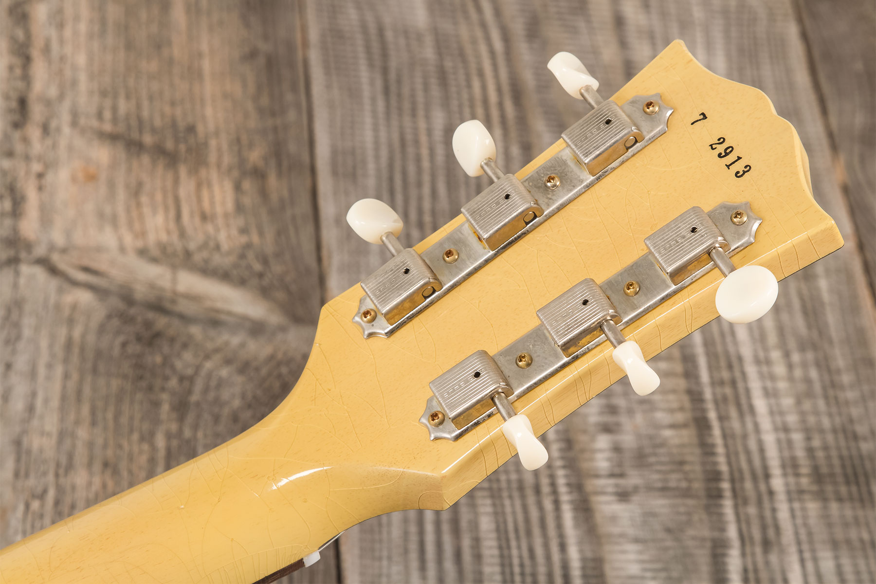 Gibson Custom Shop Les Paul Junior Single Cut 1957 Reissue P90 Ht Rw #72913 - Murphy Lab Ultra Light Aged Tv Yellow - Enkel gesneden elektrische gitaa