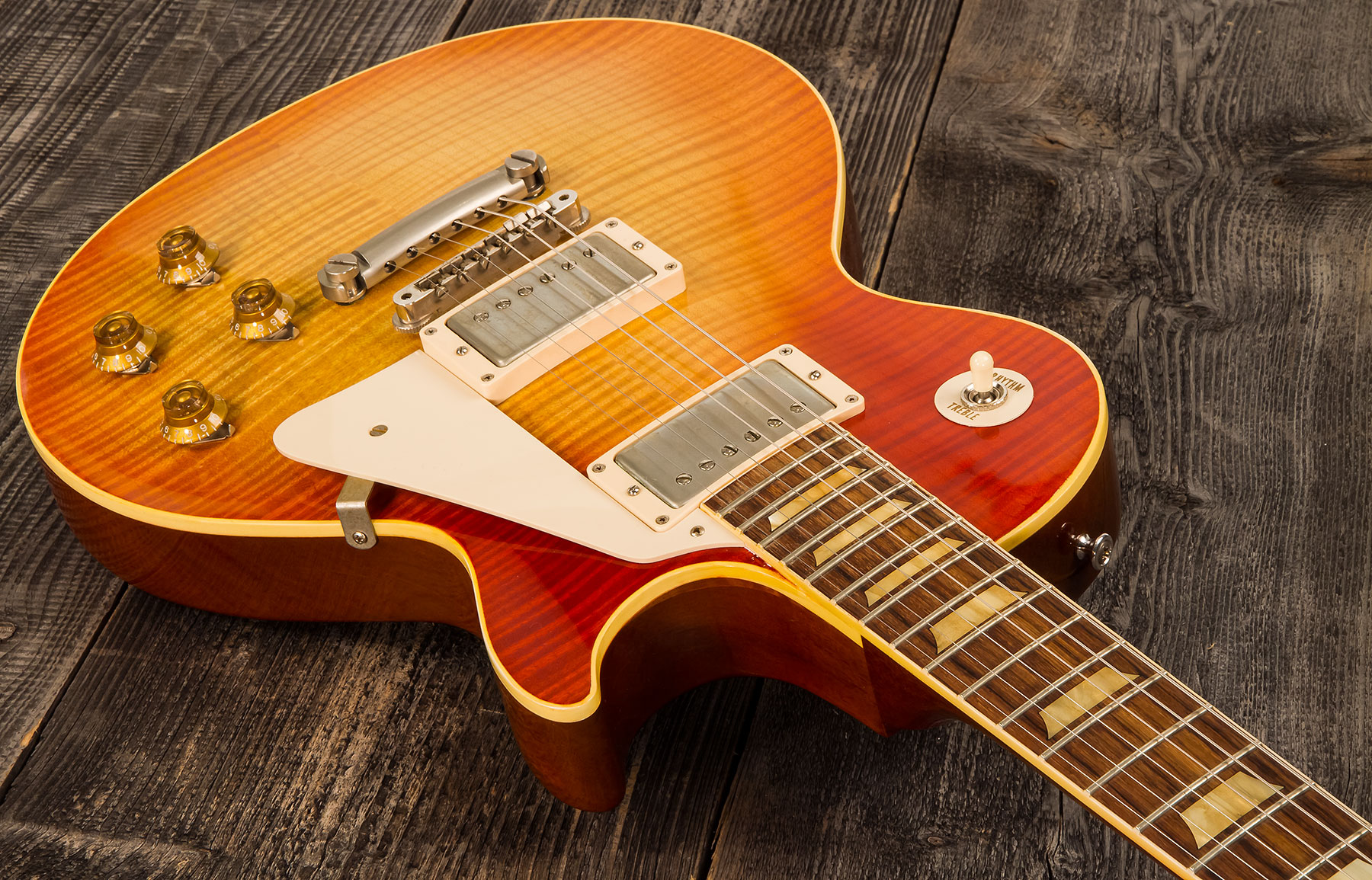 Gibson Custom Shop Les Paul Les Paul 1959 Southern Rock Tribute 2h Rw #srt0021 - Vos Reverse Burst - Enkel gesneden elektrische gitaar - Variation 1