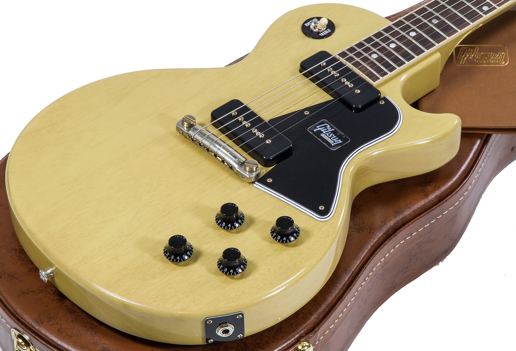 Gibson Custom Shop Les Paul Special 1957 Single Cut Reissue 2p90 Ht Rw - Vos Tv Yellow - Enkel gesneden elektrische gitaar - Variation 1