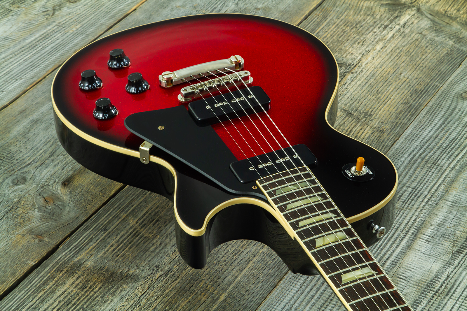 Gibson Custom Shop Les Paul Standard 1956 2p90 Ht Rw #65457 - Red Sparkle Burst - Single cut gitaar - Variation 2