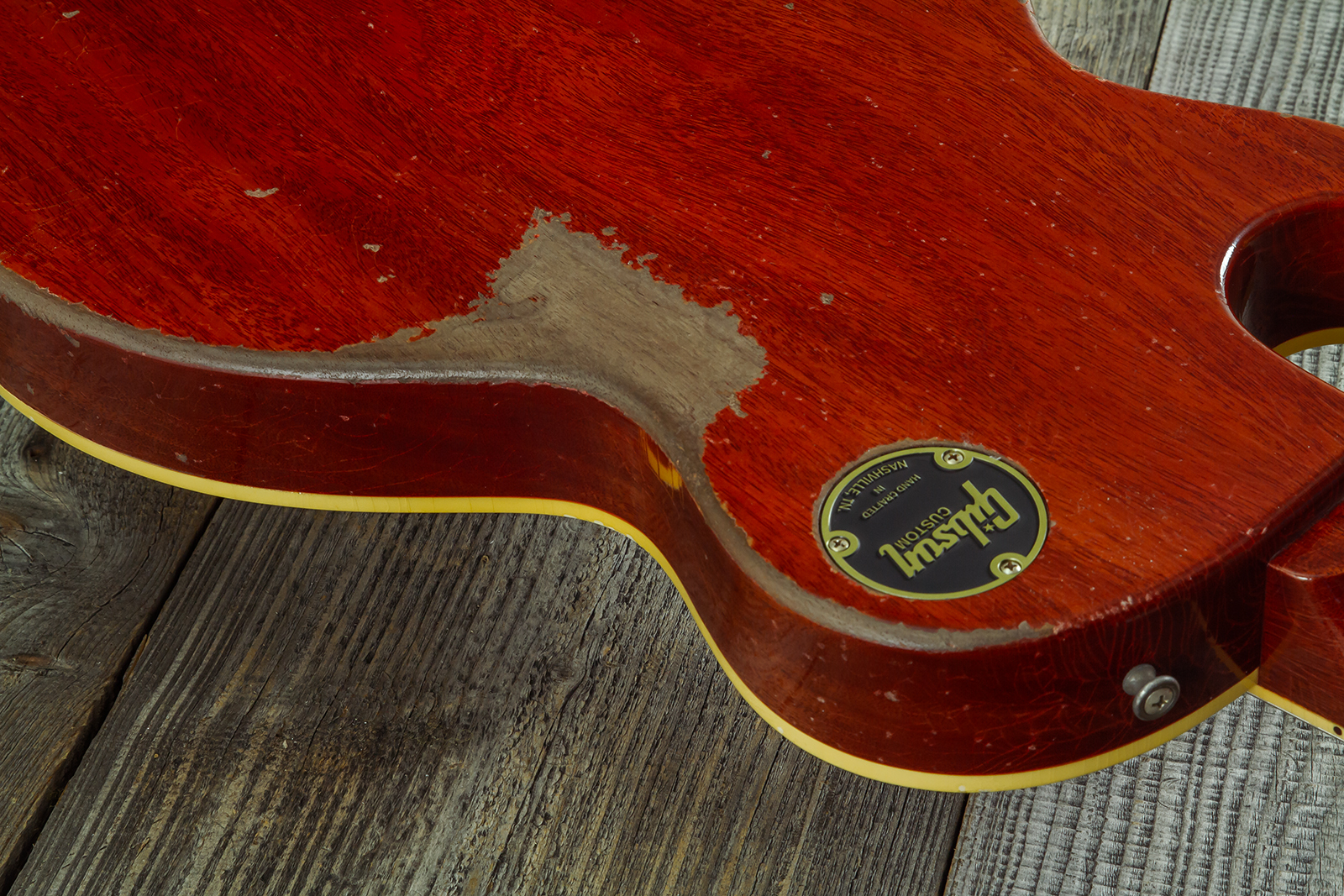 Gibson Custom Shop Les Paul Standard 1958 Reissue 2h Ht Rw #83205 - Murphy Lab Heavy Aged Lemon Burst - Single cut gitaar - Variation 9