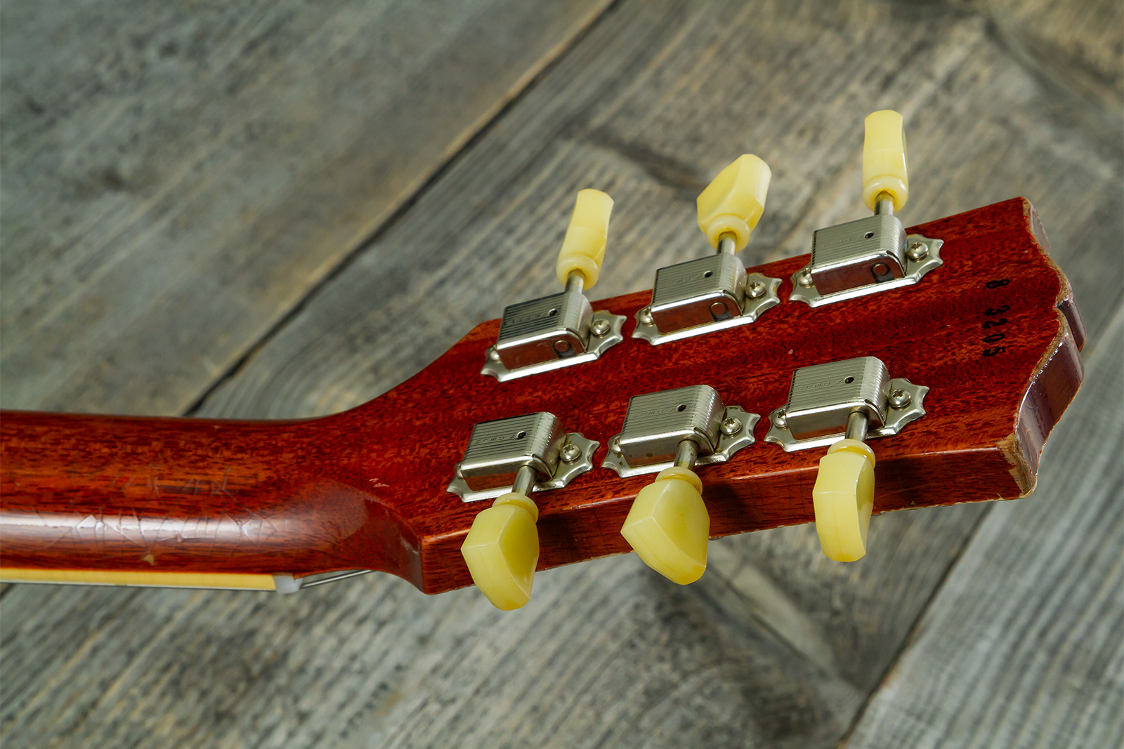 Gibson Custom Shop Les Paul Standard 1958 Reissue 2h Ht Rw #83205 - Murphy Lab Heavy Aged Lemon Burst - Single cut gitaar - Variation 11