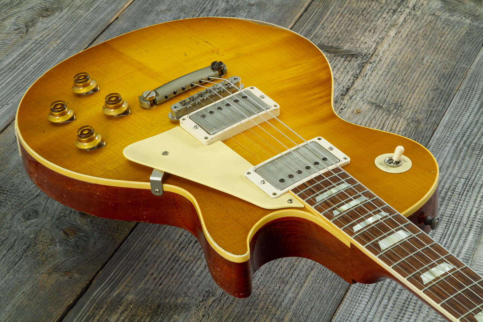 Gibson Custom Shop Les Paul Standard 1958 Reissue 2h Ht Rw #83205 - Murphy Lab Heavy Aged Lemon Burst - Single cut gitaar - Variation 3