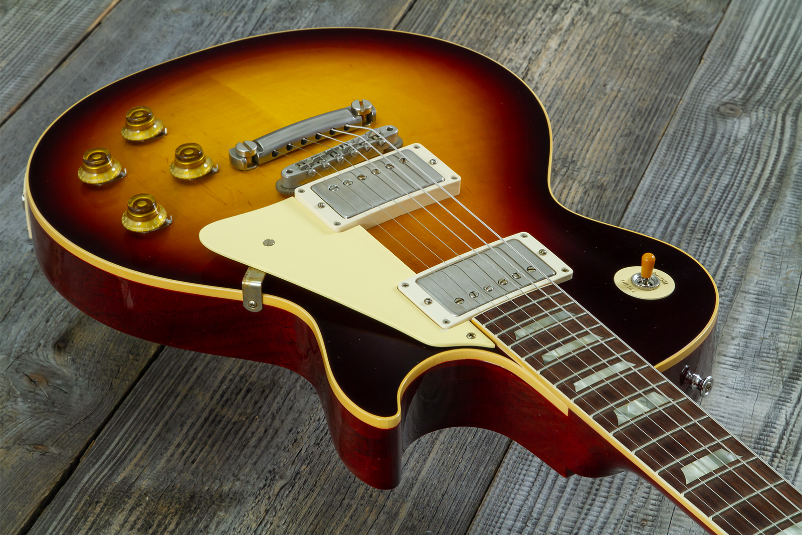 Gibson Custom Shop Les Paul Standard 1958 Reissue 2h Th Rw #831395 - Murphy Lab Ultra Light Aged Bourbon Burst - Single cut gitaar - Variation 2