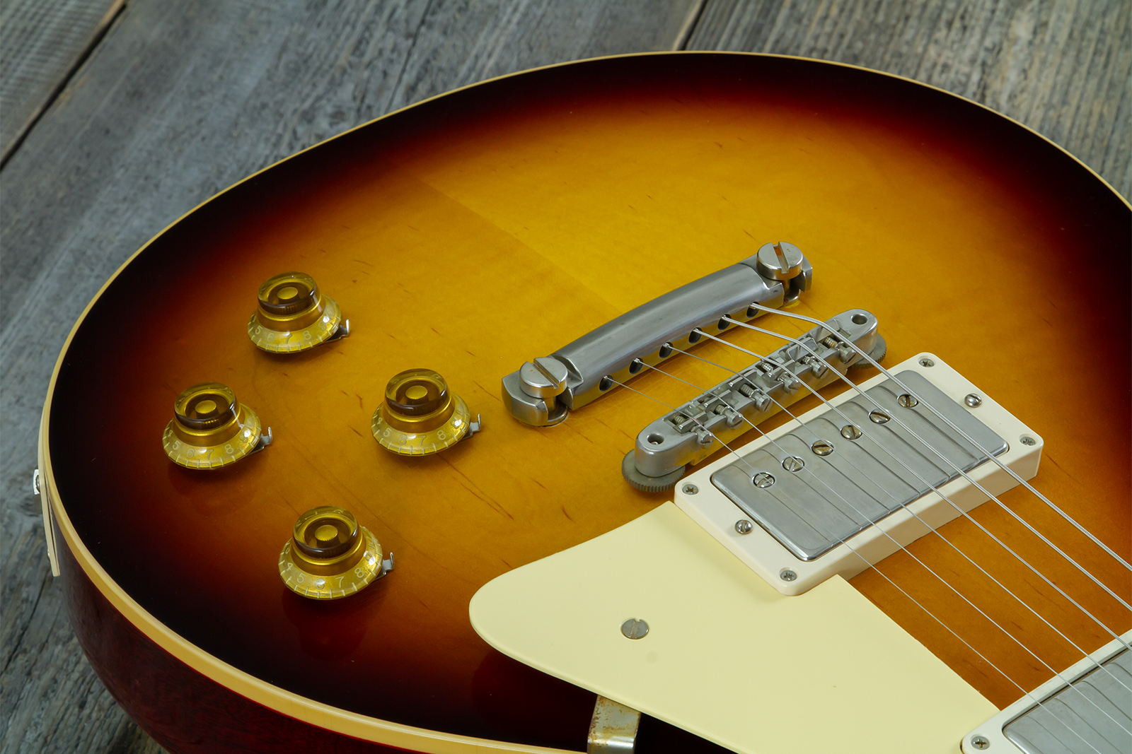 Gibson Custom Shop Les Paul Standard 1958 Reissue 2h Th Rw #831395 - Murphy Lab Ultra Light Aged Bourbon Burst - Single cut gitaar - Variation 3