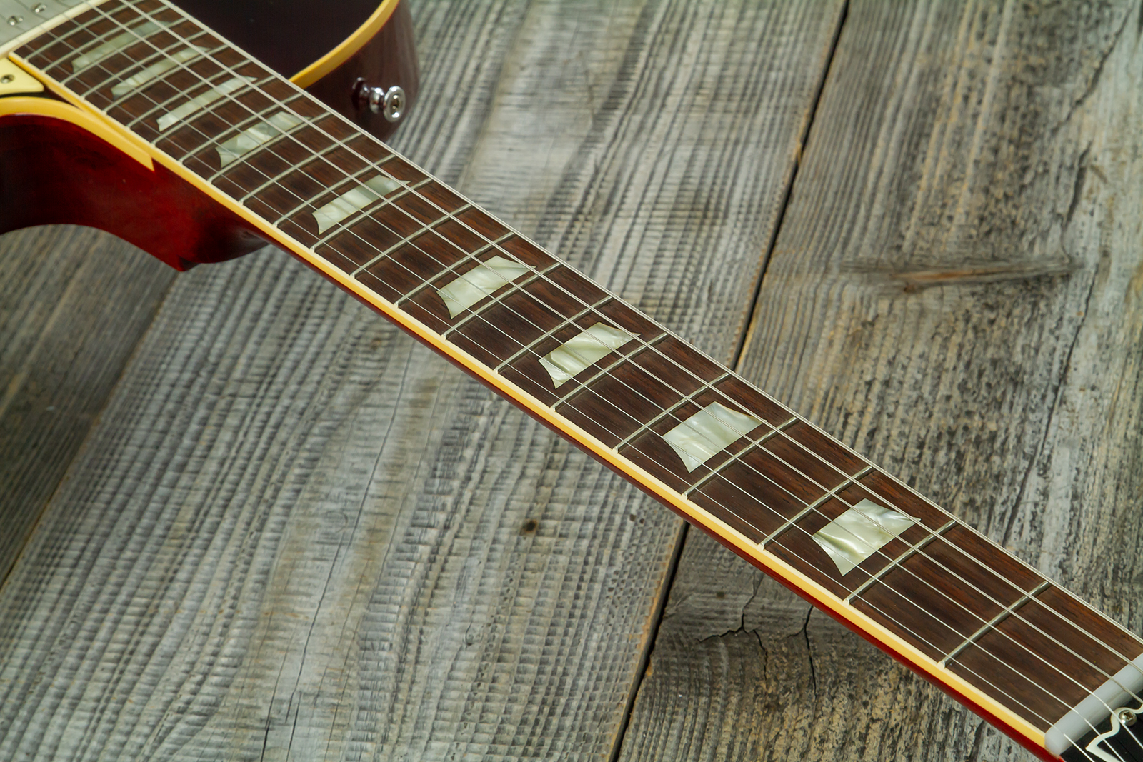 Gibson Custom Shop Les Paul Standard 1958 Reissue 2h Th Rw #831395 - Murphy Lab Ultra Light Aged Bourbon Burst - Single cut gitaar - Variation 6