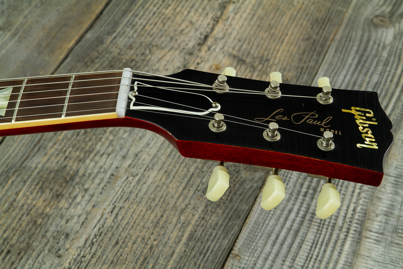 Gibson Custom Shop Les Paul Standard 1958 Reissue 2h Th Rw #831395 - Murphy Lab Ultra Light Aged Bourbon Burst - Single cut gitaar - Variation 7