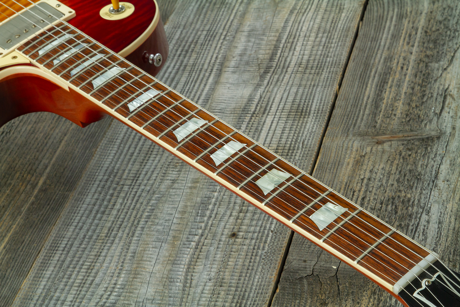 Gibson Custom Shop Les Paul Standard 1959 2h Ht Rw #982048 - Vos Vintage Cherry Sunburst - Single cut gitaar - Variation 5