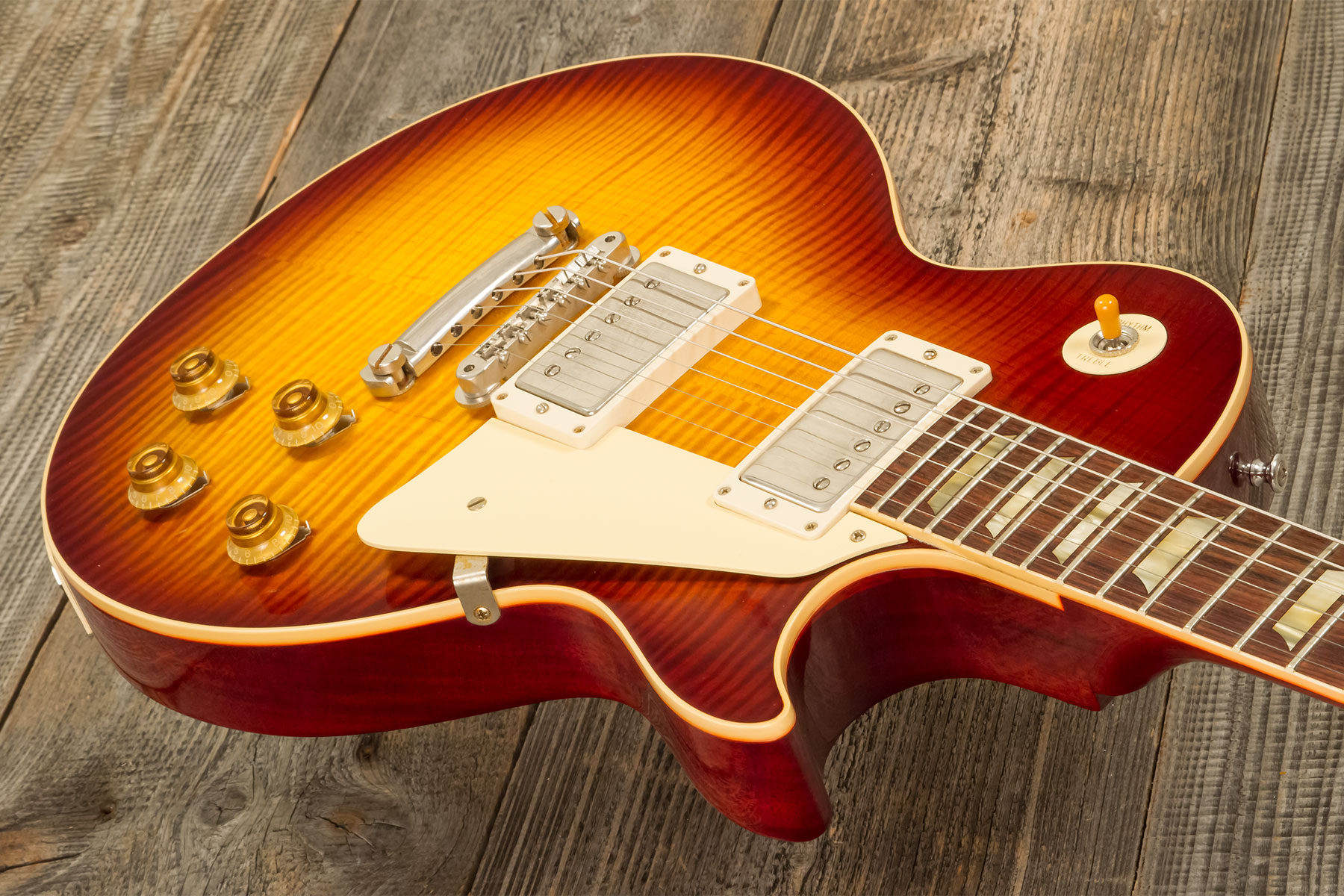 Gibson Custom Shop Les Paul Standard 1959 Reissue 2h Ht Rw #912456 - Vos Iced Tea Burst - Enkel gesneden elektrische gitaar - Variation 5