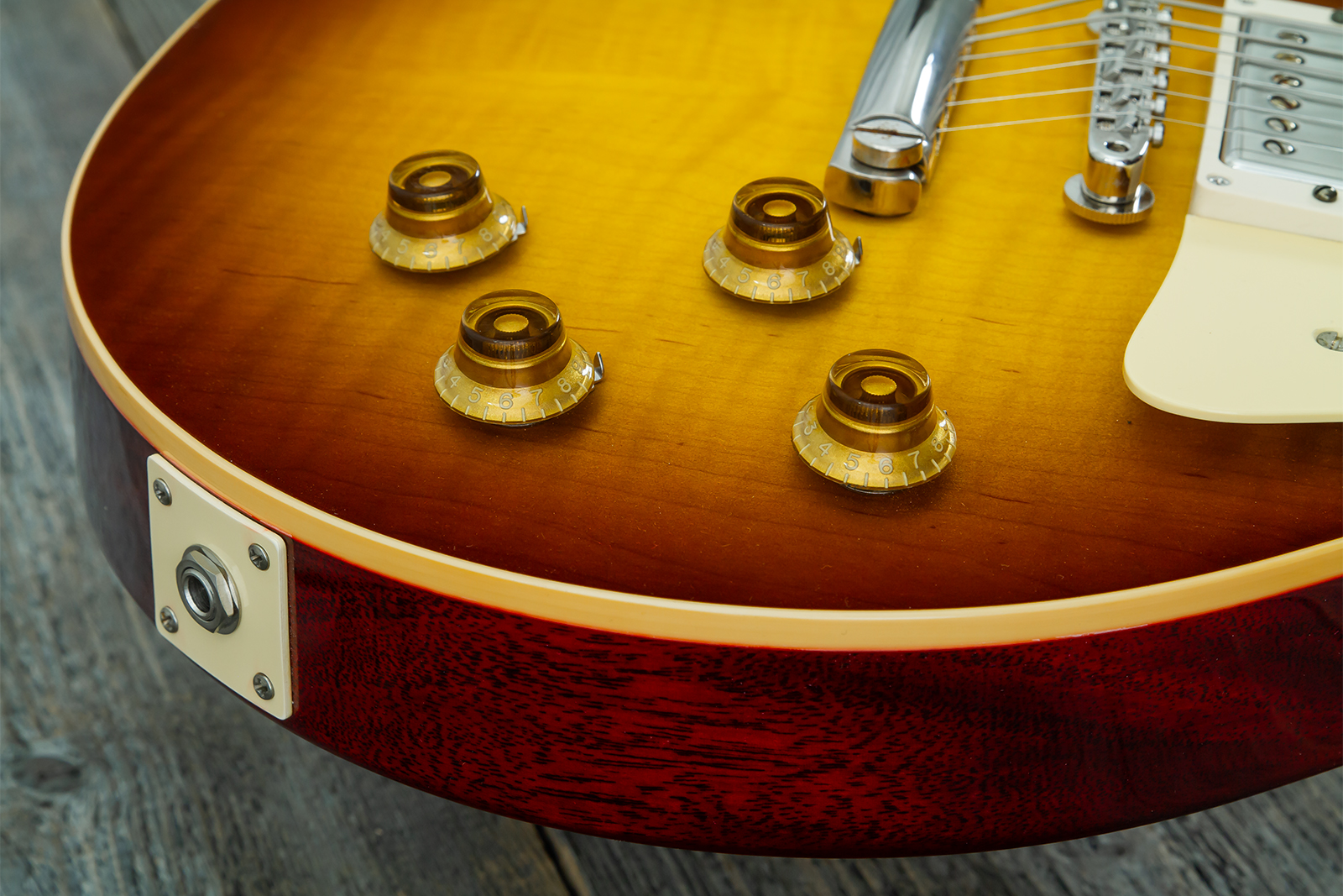 Gibson Custom Shop Les Paul Standard 1959 Reissue 2h Ht Rw #951086 - Vos Iced Tea Burst - Single cut gitaar - Variation 4