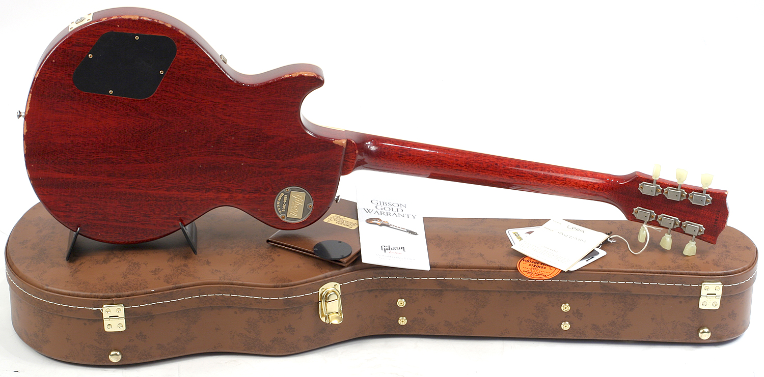 Gibson Custom Shop M2m Les Paul Standard 1959 Reissue 2h Ht Rw #942988 - Aged Iced Tea - Enkel gesneden elektrische gitaar - Variation 2