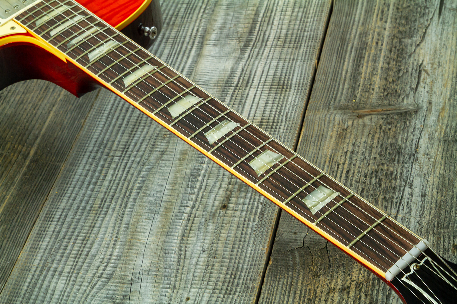 Gibson Custom Shop Les Paul Standard 1960 Reissue 2h Ht Rw #04234 - Vos Tangerine Burst - Single cut gitaar - Variation 9