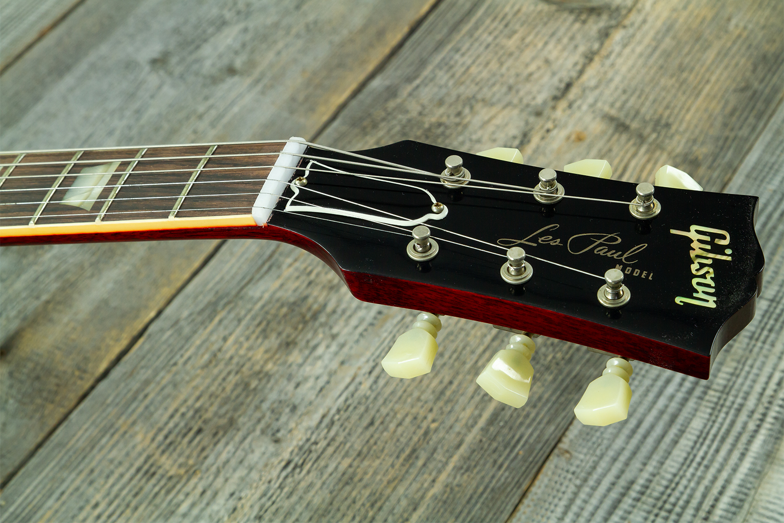 Gibson Custom Shop Les Paul Standard 1960 Reissue 2h Ht Rw #04234 - Vos Tangerine Burst - Single cut gitaar - Variation 10