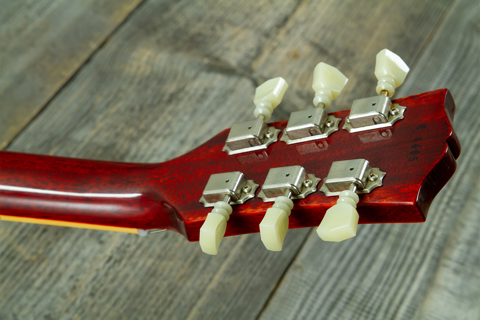 Gibson Custom Shop Les Paul Standard 1960 Reissue 2h Ht Rw #04495 - Vos Tangerine Burst - Single cut gitaar - Variation 10