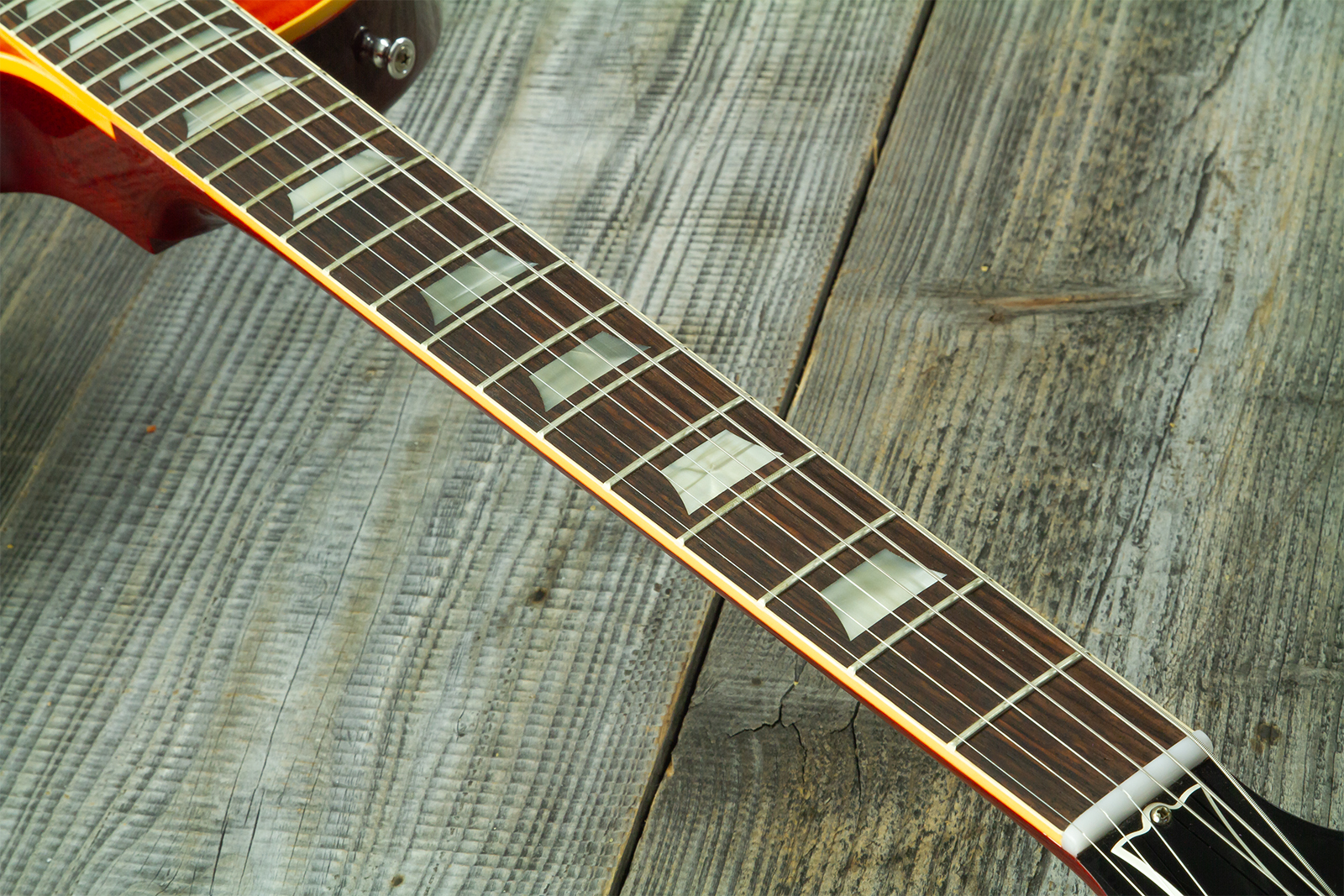 Gibson Custom Shop Les Paul Standard 1960 Reissue 2h Ht Rw #04495 - Vos Tangerine Burst - Single cut gitaar - Variation 5