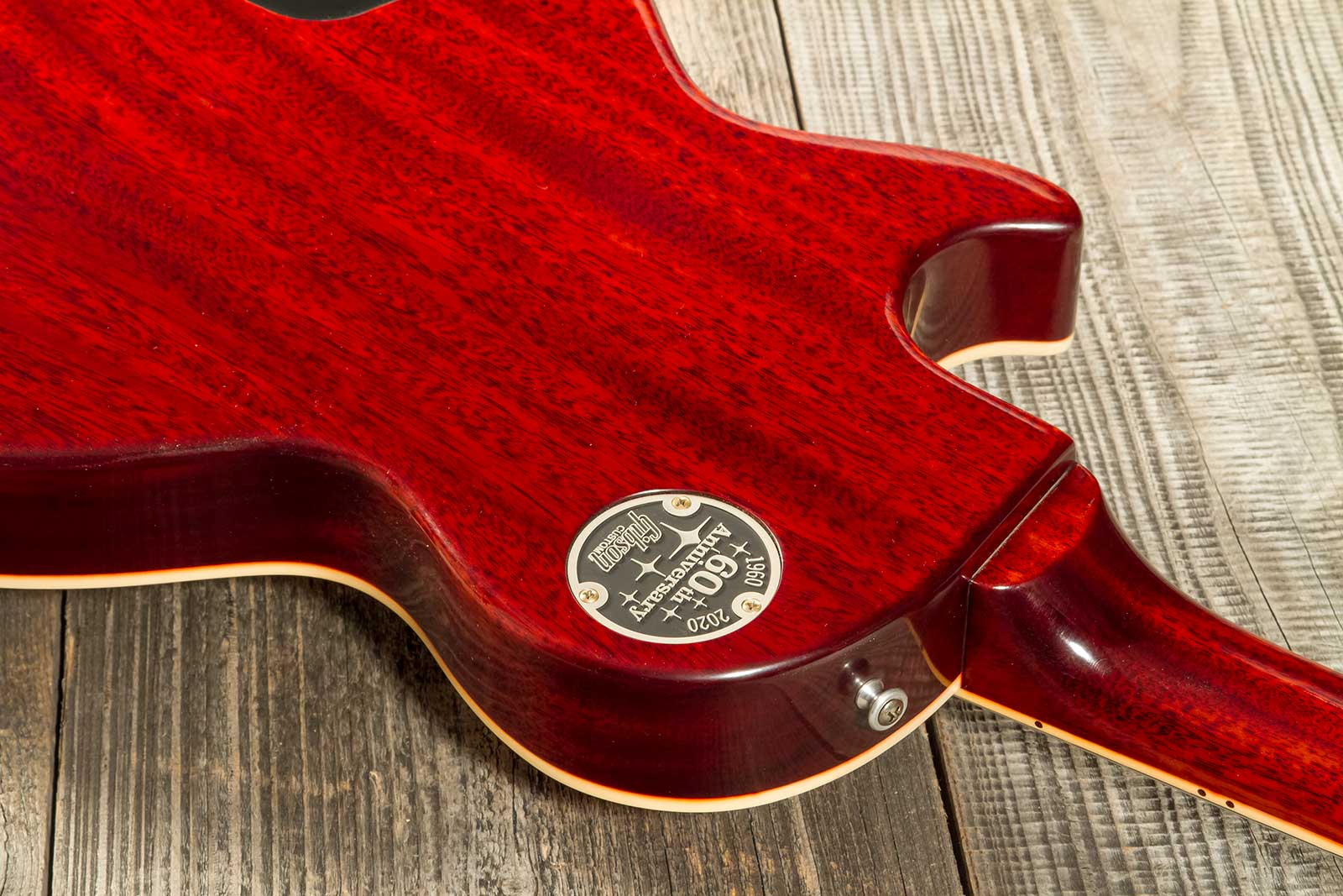 Gibson Custom Shop Les Paul Standard 1960 V2 60th Anniversary 2h Ht Rw #0600 - Vos Orange Lemon Fade - Enkel gesneden elektrische gitaar - Variation 6