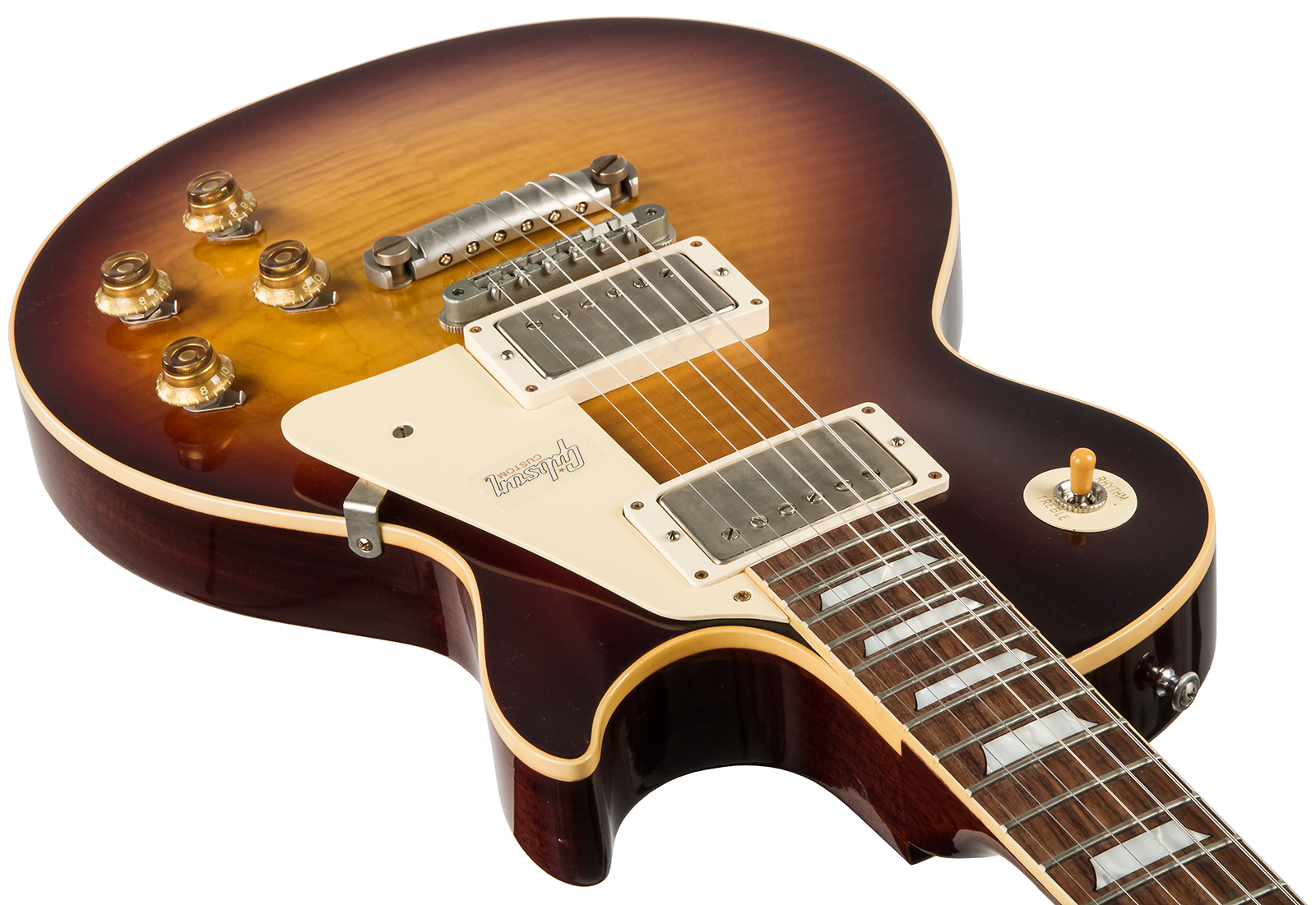Gibson Custom Shop Les Paul Standard Burstdriver 2h Ht Rw #871301 - Vos Havana Fade - Enkel gesneden elektrische gitaar - Variation 2