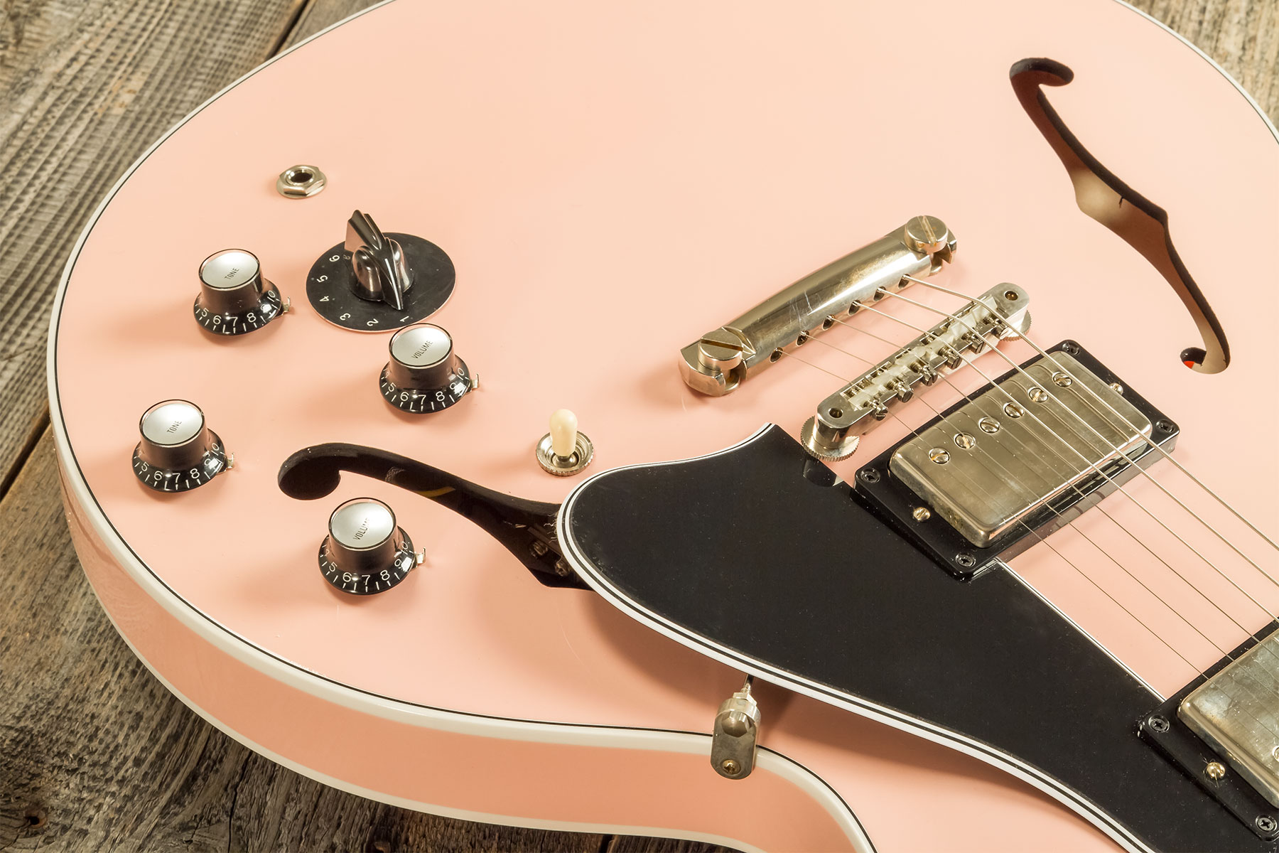 Gibson Custom Shop M2m Es345 1964 2h Ht Rw #140689 - Vos Antique Shell Pink - Semi hollow elektriche gitaar - Variation 4