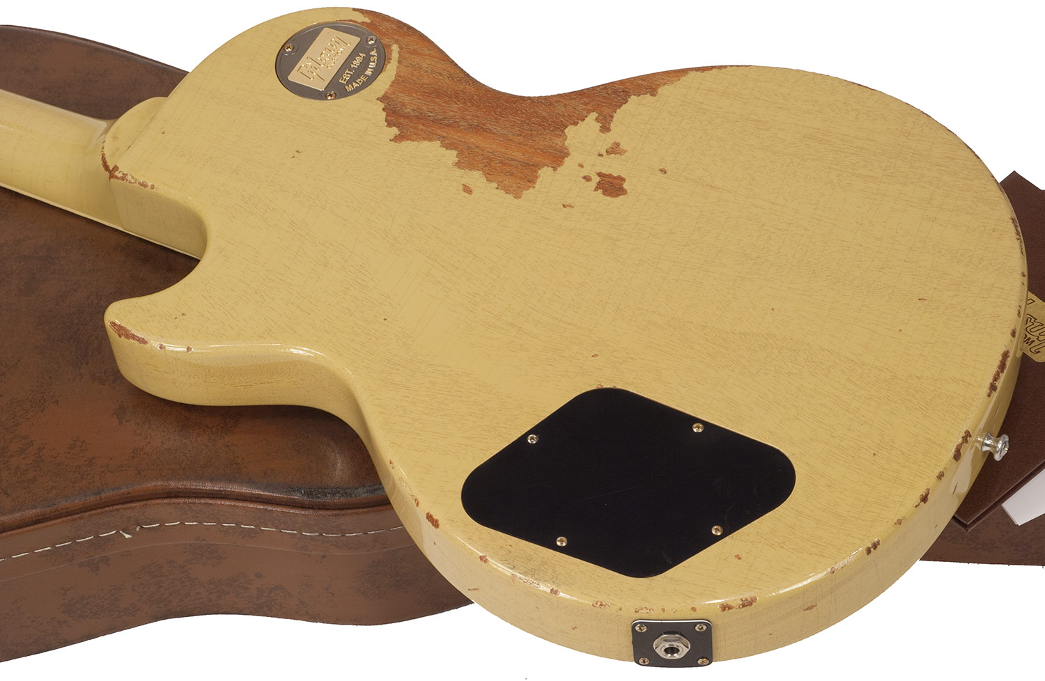 Gibson Custom Shop M2m  Les Paul Special 1960 Single Cut 2p90 Ht Rw - Heavy Aged Tv Yellow - Enkel gesneden elektrische gitaar - Variation 3