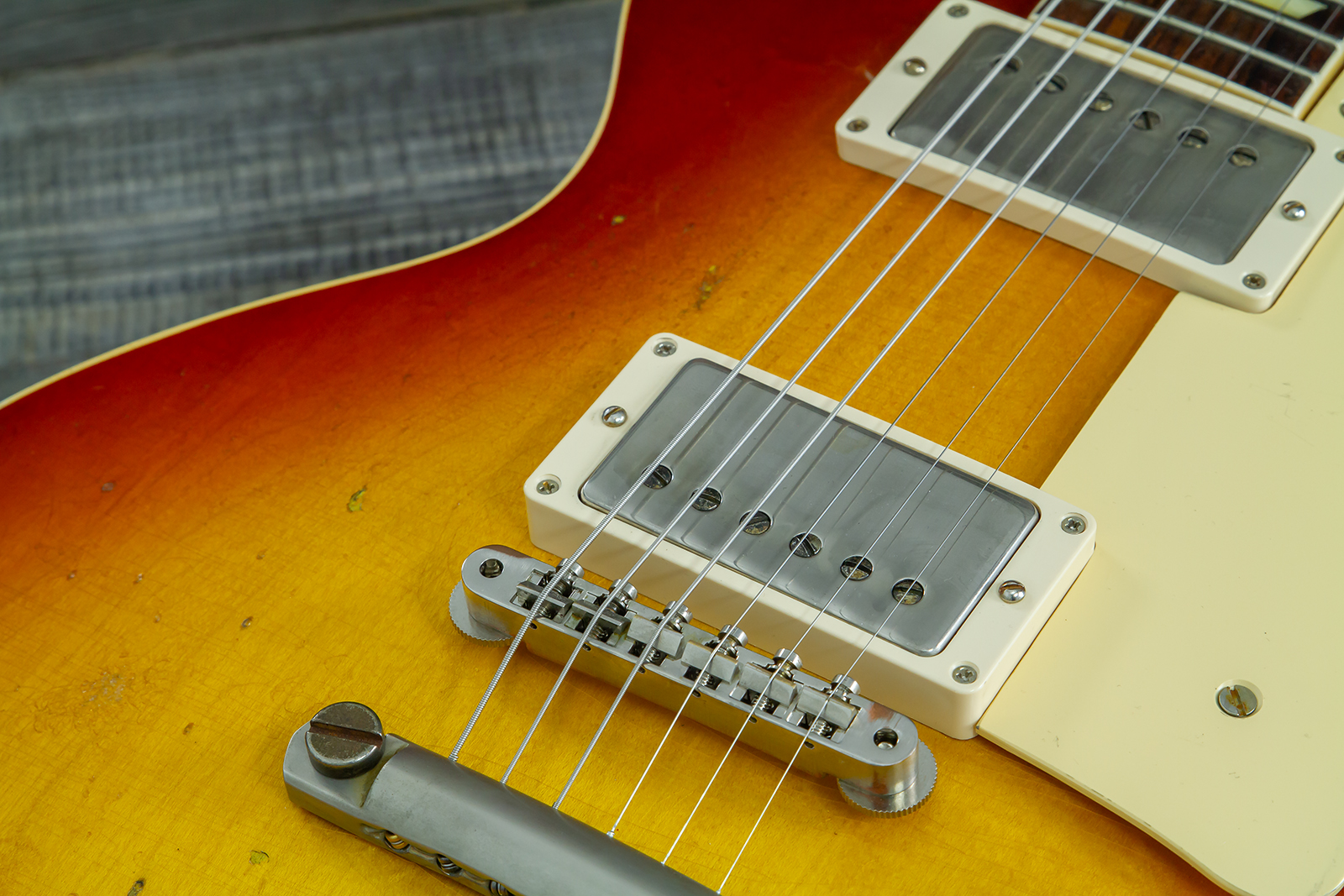 Gibson Custom Shop M2m Les Paul Standard 1958 2h Ht Rw #80780 - Heavy Aged '58 Burst - Single cut gitaar - Variation 12