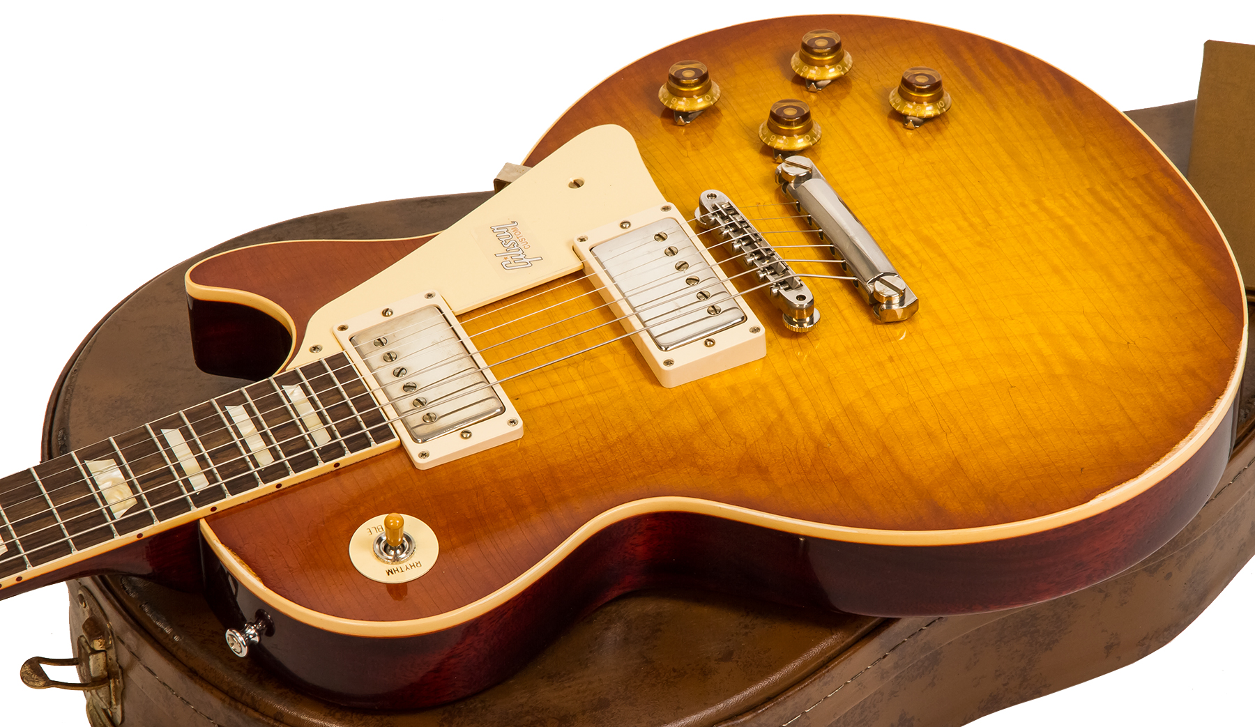 Gibson Custom Shop M2m Les Paul Standard 1958 #891117 - Lightly Aged Iced Tea - Enkel gesneden elektrische gitaar - Variation 2