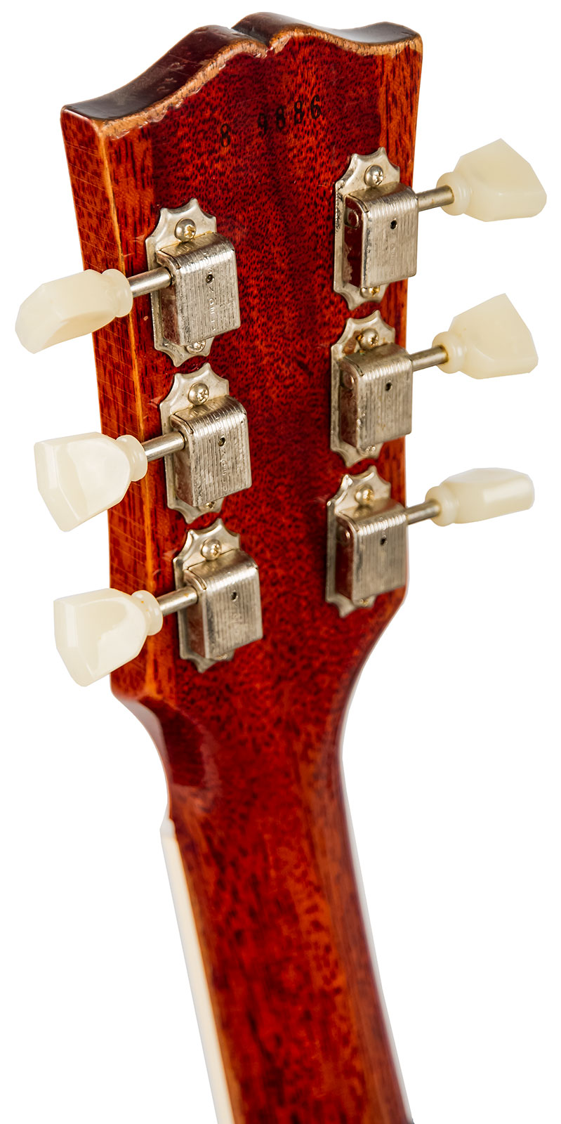 Gibson Custom Shop M2m Les Paul Standard 1958 2h Ht Rw #89886 - Aged Royal Teaburst - Enkel gesneden elektrische gitaar - Variation 6