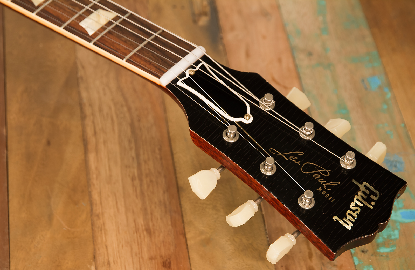 Gibson Custom Shop M2m Les Paul Standard 1958 2h Ht Rw #89904 - Kentucky Bourbon Fade - Enkel gesneden elektrische gitaar - Variation 5