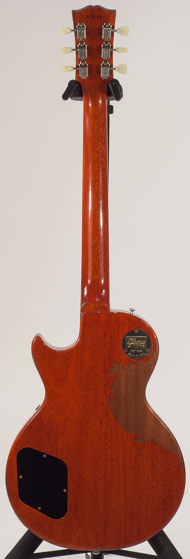 Gibson Custom Shop M2m Les Paul Standard 1958 2h Ht Rw #88149 - Heavy Aged Kentucky Bourbon Fade - Enkel gesneden elektrische gitaar - Variation 1