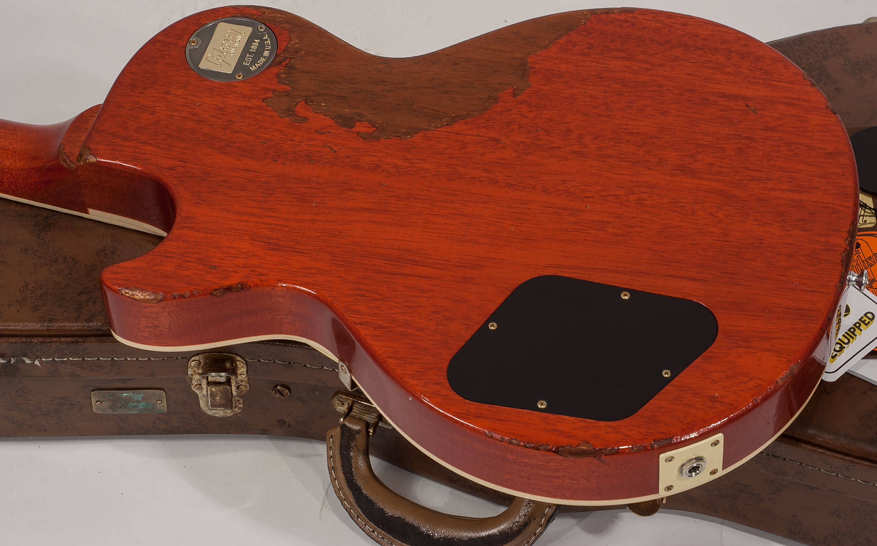 Gibson Custom Shop M2m Les Paul Standard 1959 2h Ht Rw #982192 - Heavy Aged Sunrise Tea Burst - Enkel gesneden elektrische gitaar - Variation 4