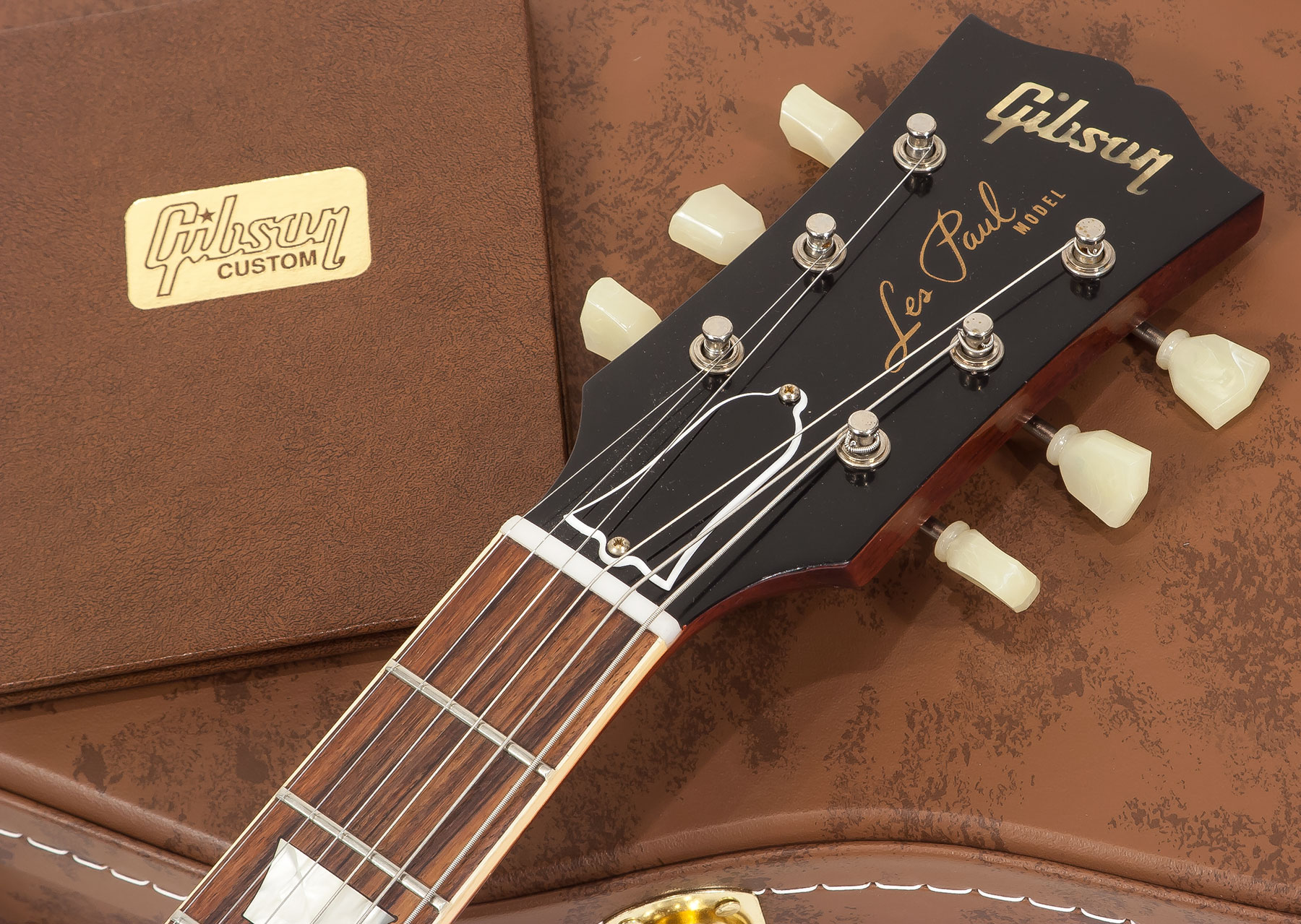 Gibson Custom Shop M2m Les Paul Standard 1959 Lh Gaucher Ltd 2h Ht Rw #971610 - Vos Washed Cherry - Linkshandige elektrische gitaar - Variation 6