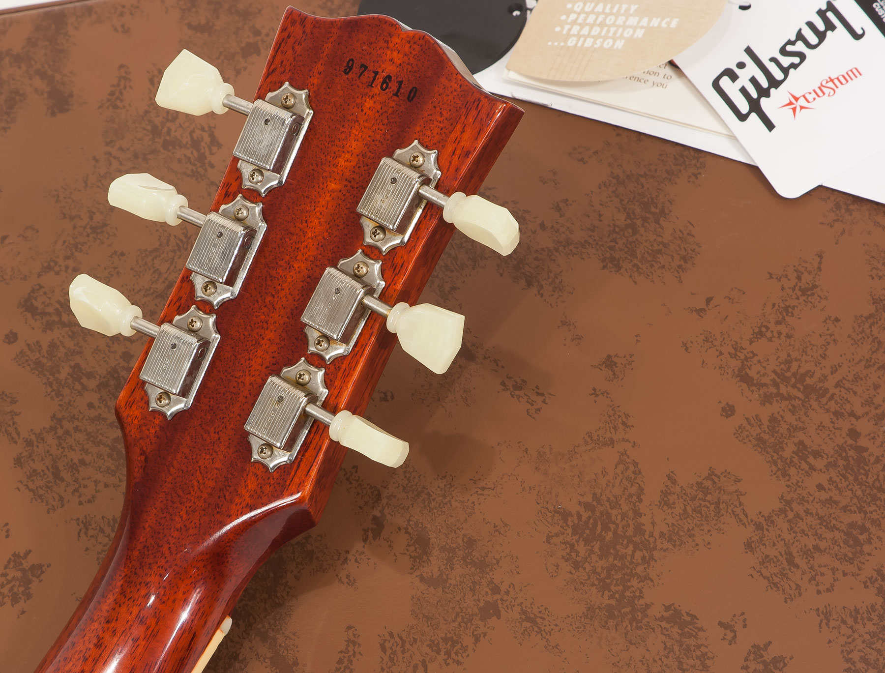 Gibson Custom Shop M2m Les Paul Standard 1959 Lh Gaucher Ltd 2h Ht Rw #971610 - Vos Washed Cherry - Linkshandige elektrische gitaar - Variation 7