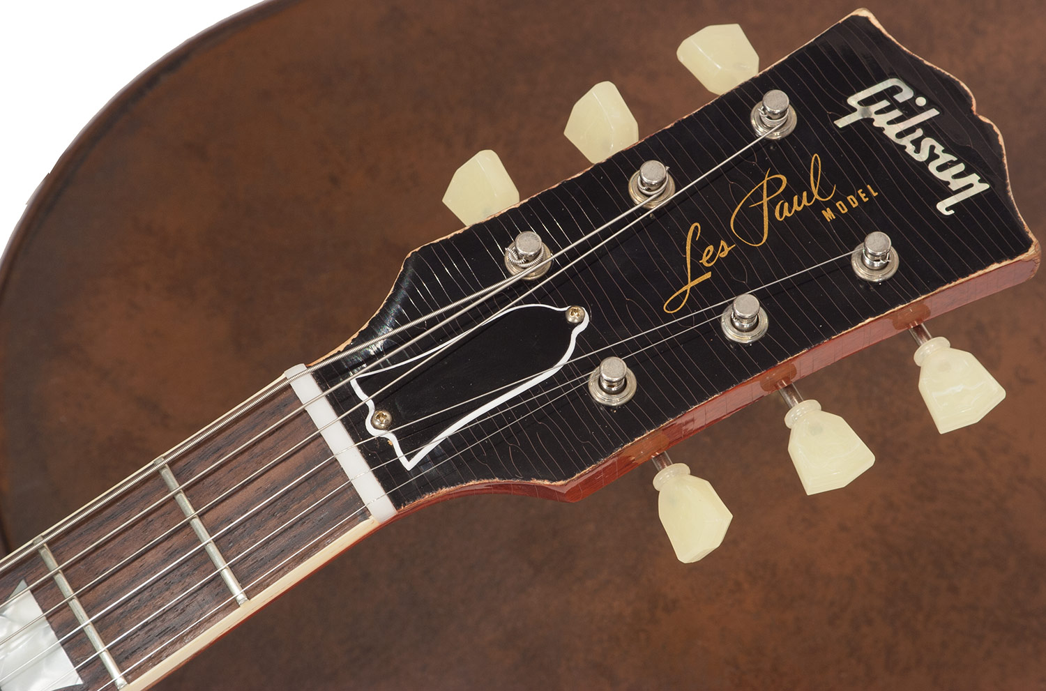 Gibson Custom Shop M2m Les Paul Standard 1959 2h Ht Rw #r961618 - Aged Sunrise Teaburst - Enkel gesneden elektrische gitaar - Variation 4