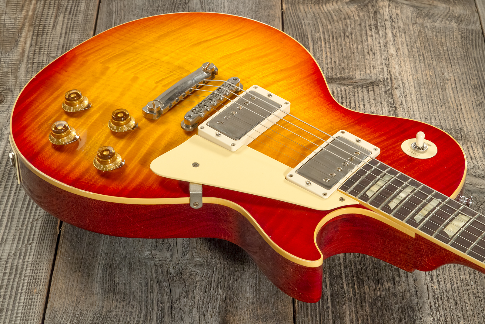 Gibson Custom Shop M2m Les Paul Standard 1959 Reissue 2h Ht Rw #932649 - Murphy Lab Light Aged Ice Tea Fade - Enkel gesneden elektrische gitaar - Vari