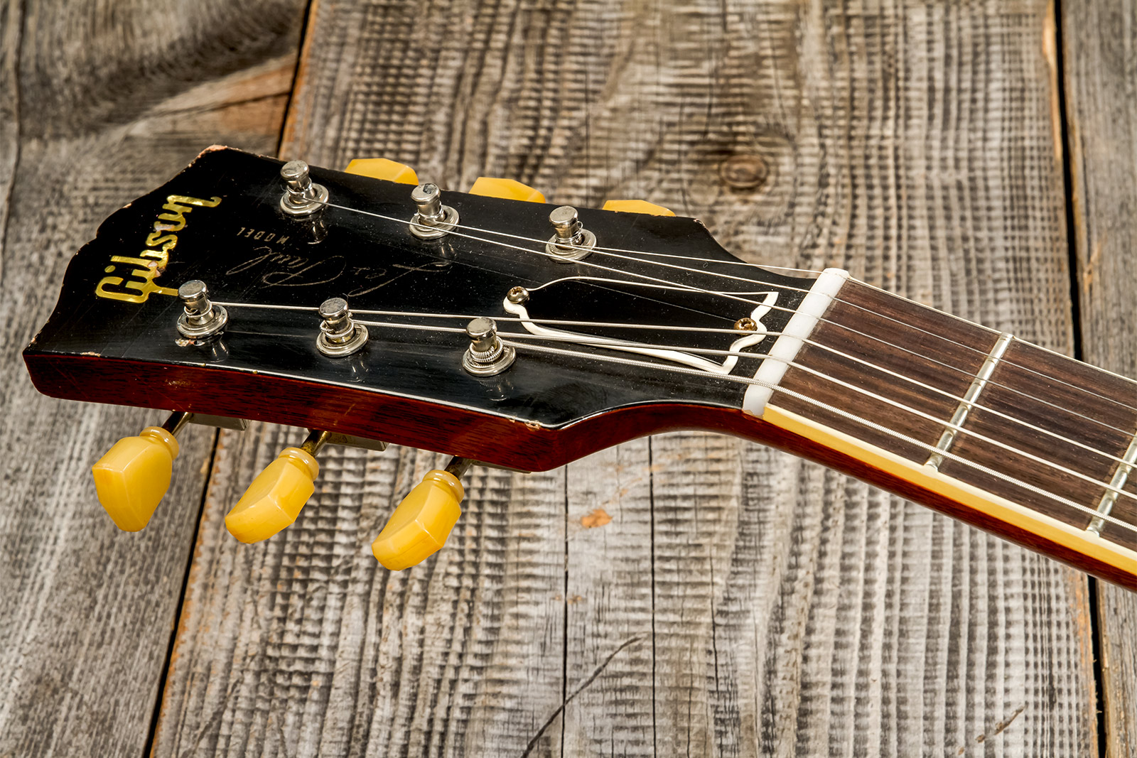 Gibson Custom Shop M2m Les Paul Standard 1959 Reissue 2h Ht Rw #932980 - Murphy Lab Heavy Aged Dirty Lemon Fade - Enkel gesneden elektrische gitaar - 