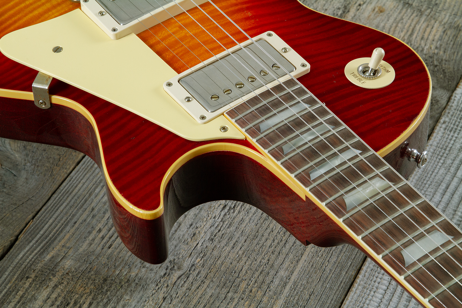 Gibson Custom Shop M2m Les Paul Standard 1959 Reissue 2h Ht Rw #934249 - Murphy Lab Light Aged Factory Burst - Single cut gitaar - Variation 4