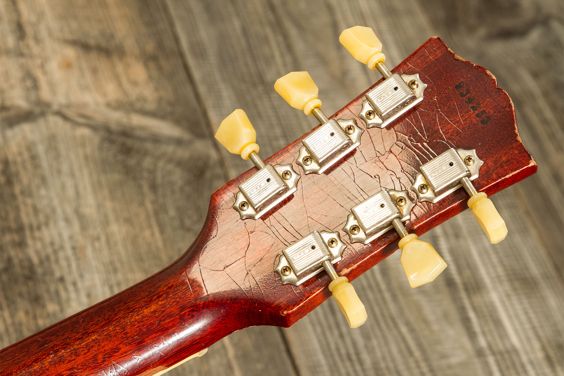 Gibson Custom Shop M2m Les Paul Standard 1959 Reissue 2h Ht Rw #934253 - Murphy Lab Heavy Aged Washed Cherry - Enkel gesneden elektrische gitaar - Var