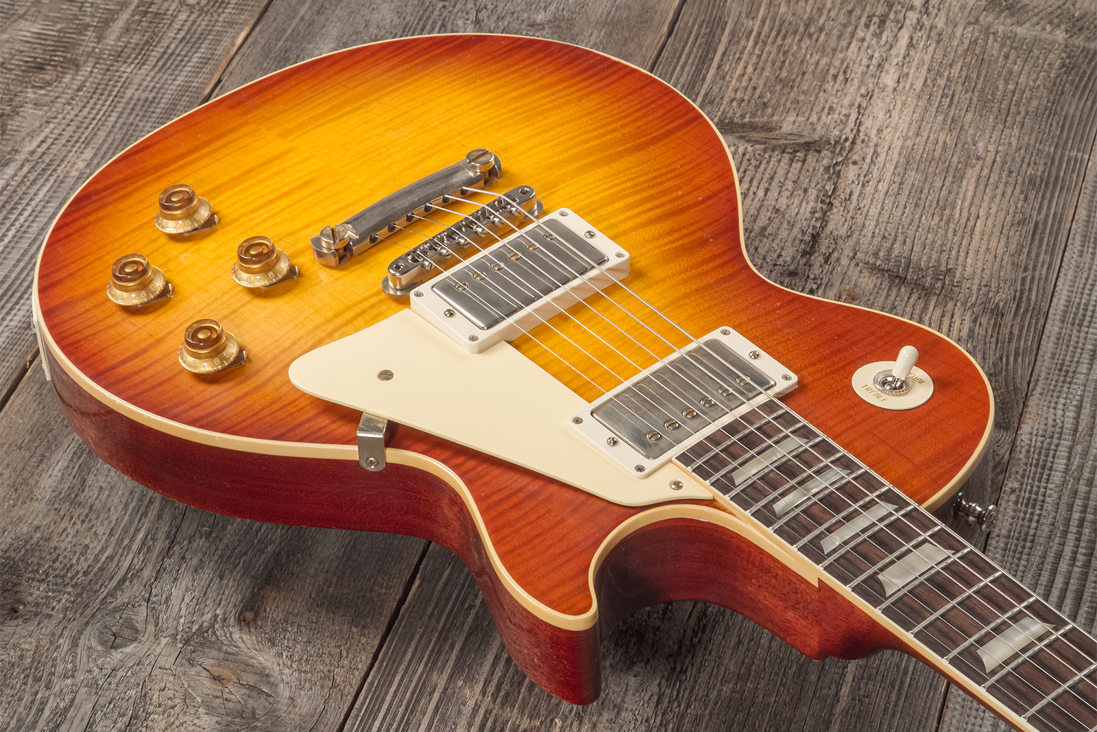 Gibson Custom Shop M2m Les Paul Standard 1959 Reissue 2h Ht Rw #934285 - Murphy Lab Light Aged Ice Tea Burst - Enkel gesneden elektrische gitaar - Var