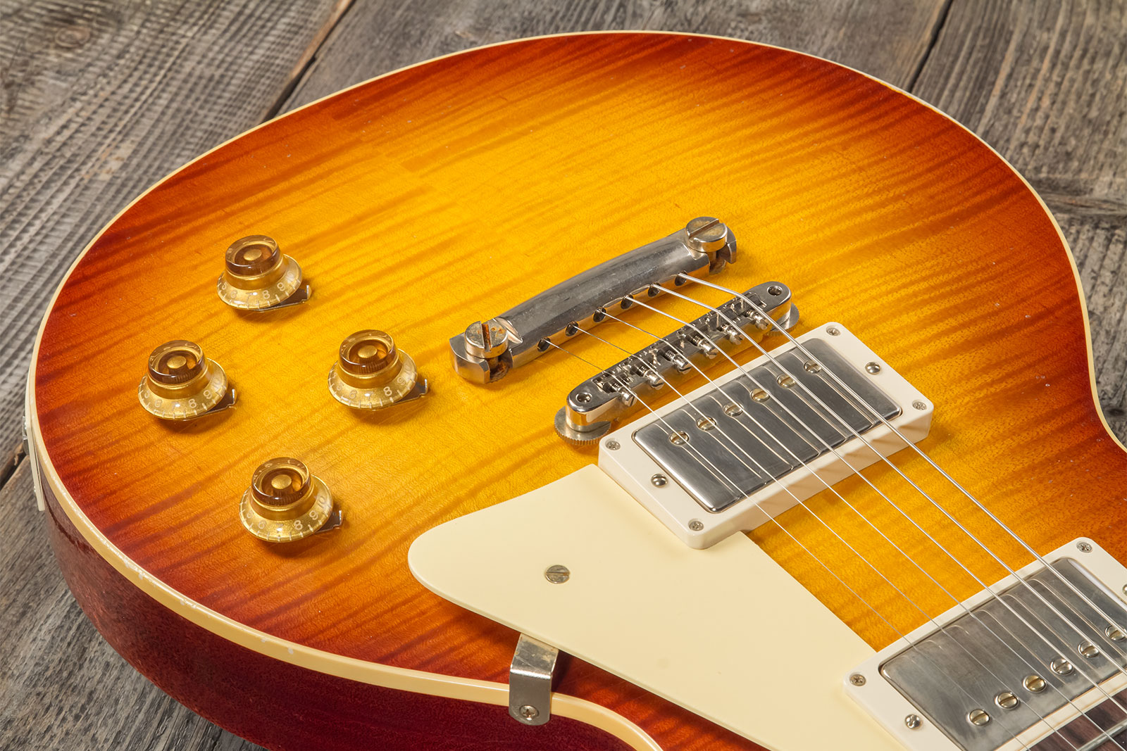 Gibson Custom Shop M2m Les Paul Standard 1959 Reissue 2h Ht Rw #934285 - Murphy Lab Light Aged Ice Tea Burst - Enkel gesneden elektrische gitaar - Var