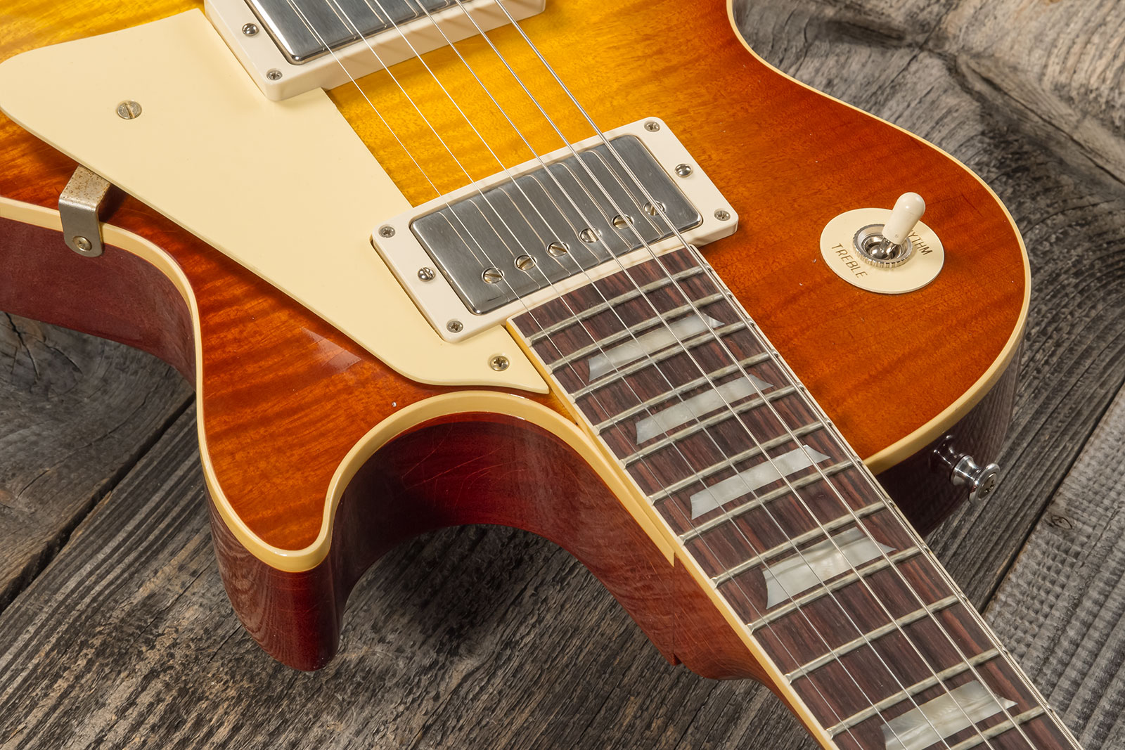 Gibson Custom Shop M2m Les Paul Standard 1959 Reissue 2h Ht Rw #934287 - Murphy Lab Ultra Light Aged Ice Tea Burst - Enkel gesneden elektrische gitaar