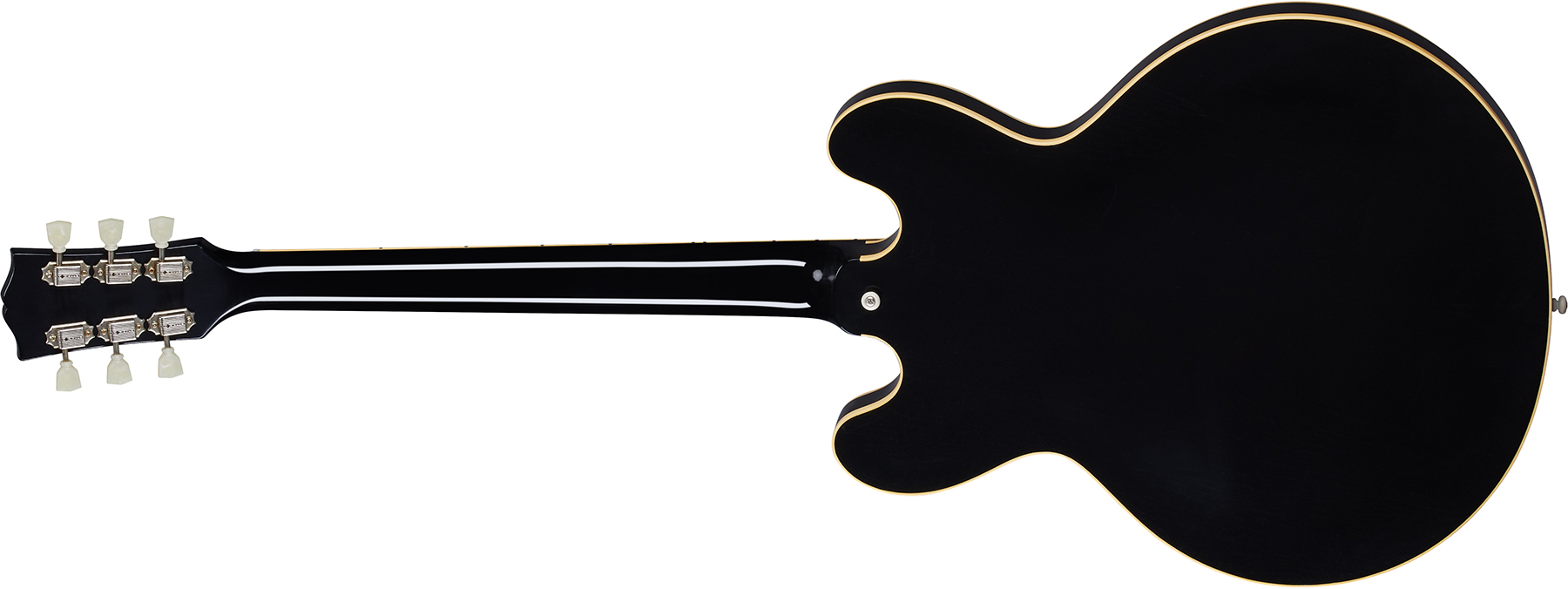 Gibson Custom Shop Murphy Lab Es-335 1959 Reissue 2h Ht Rw - Ultra Light Aged Ebony - Semi hollow elektriche gitaar - Variation 1
