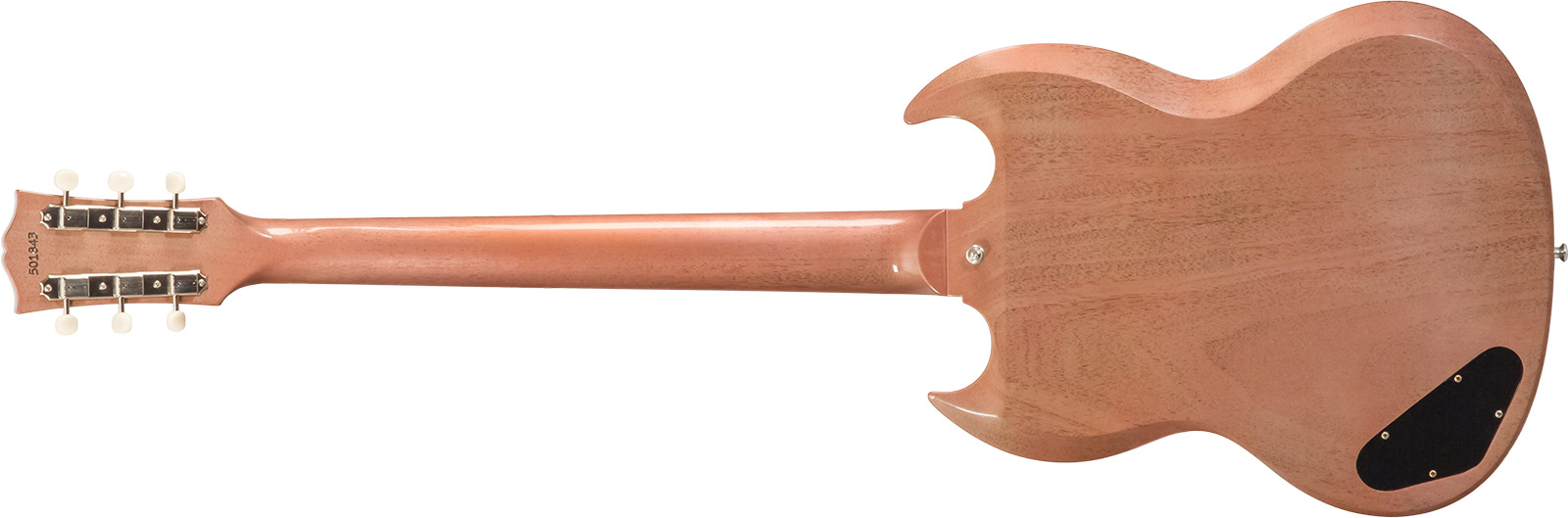 Gibson Custom Shop Sg Junior 1963 Lightning Bar 1s P90 Ht Rw - Vos Tv Heather Poly - Double cut gitaar - Variation 1