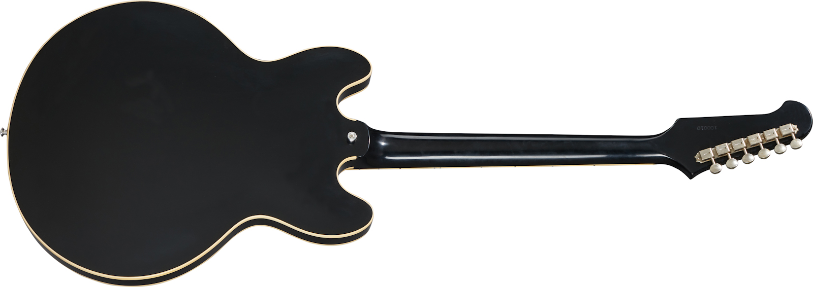 Gibson Custom Shop Trini Lopez Standard 1964 Reissue 2h Ht  Rw - Vos Ebony - Semi hollow elektriche gitaar - Variation 1