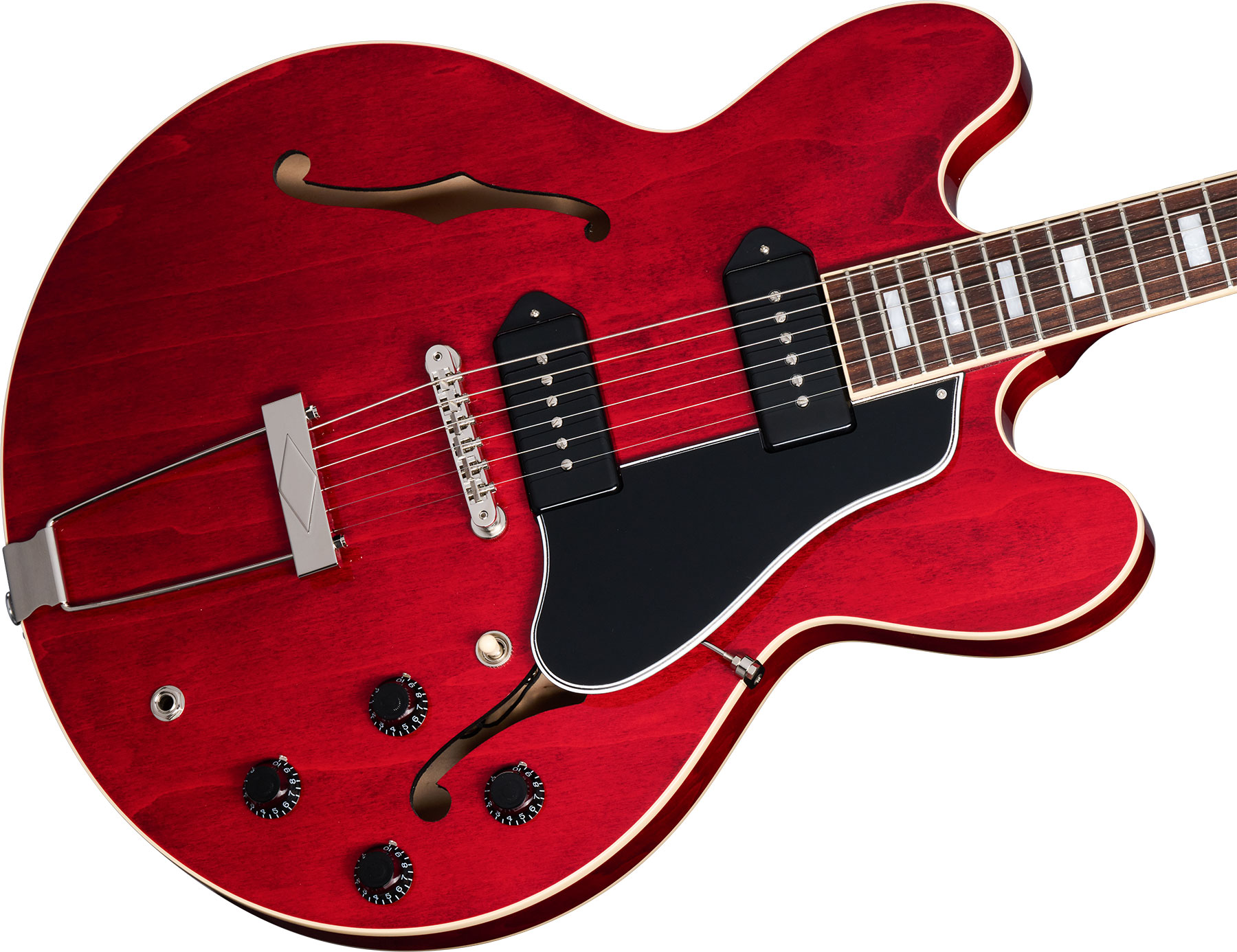 Gibson Es-330 2s P90 Ht Rw - Sixties Cherry - Semi hollow elektriche gitaar - Variation 3