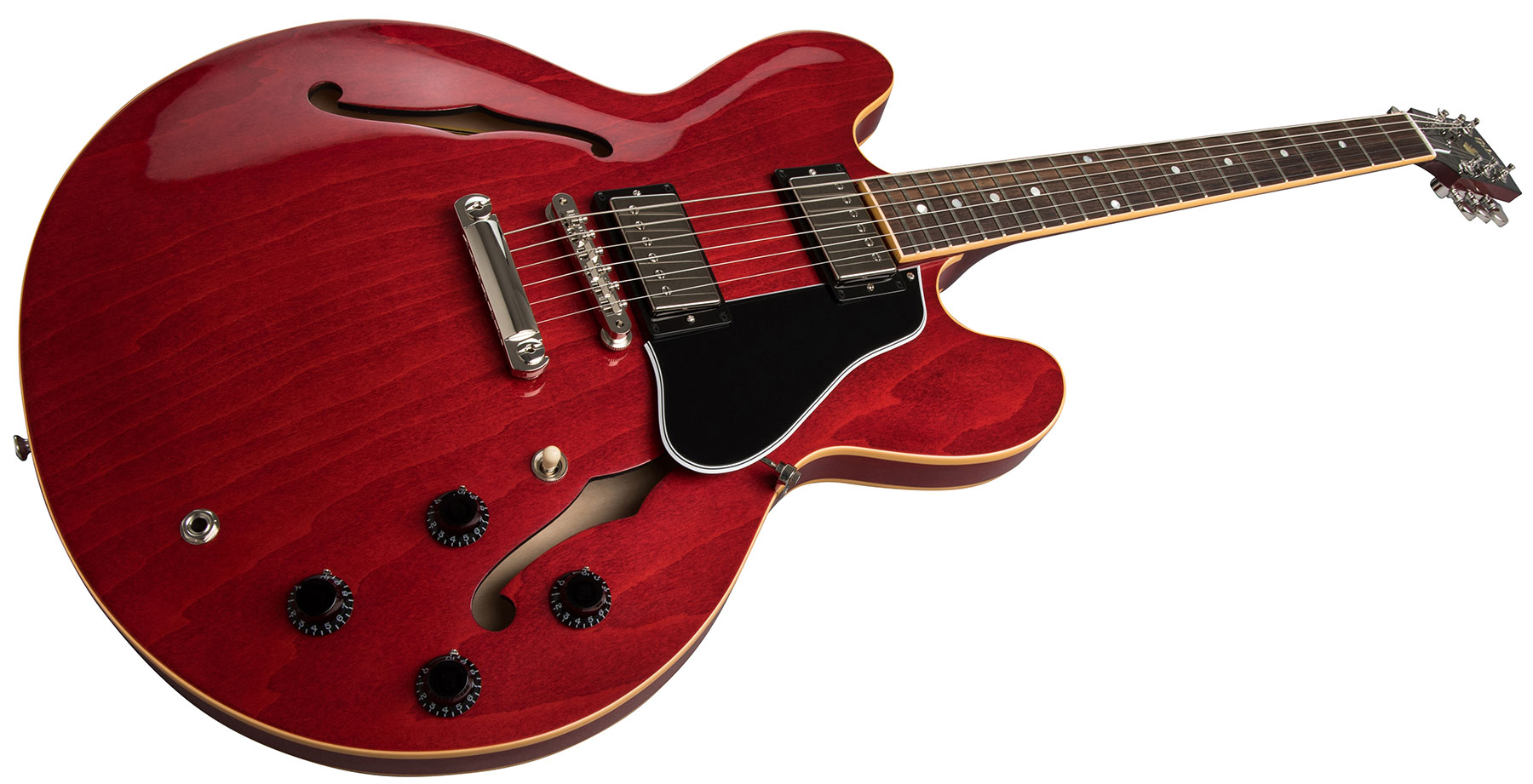 Gibson Es-335 Dot 2019 Hh Ht Rw - Antique Faded Cherry - Semi hollow elektriche gitaar - Variation 1