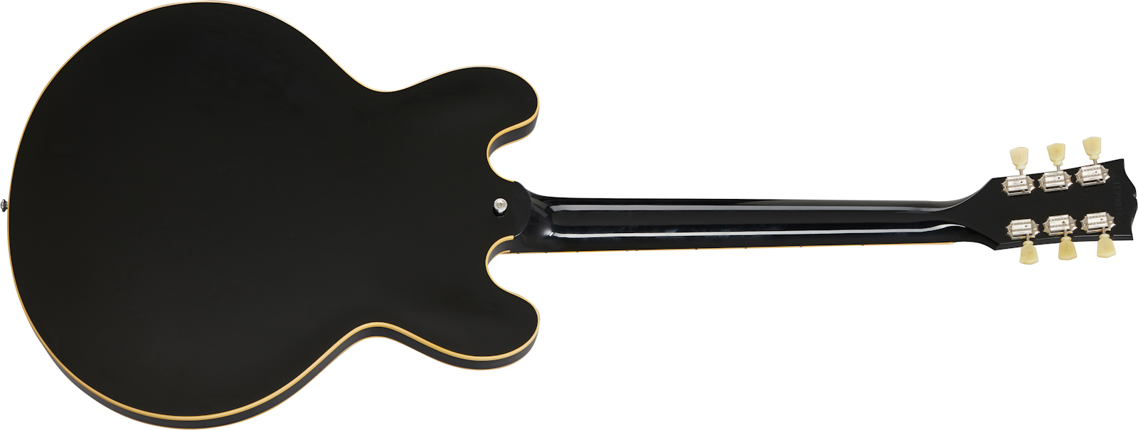 Gibson Es-335 Dot Original 2020 2h Ht Rw - Vintage Ebony - Semi hollow elektriche gitaar - Variation 1