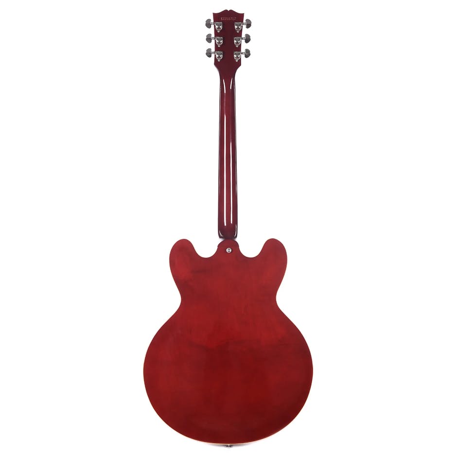Gibson Es-335 Dot P-90 2019 Ht Rw - Wine Red - Semi hollow elektriche gitaar - Variation 1