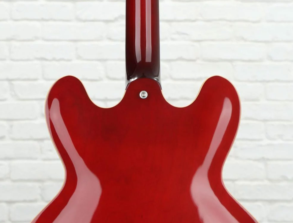 Gibson Es-335 Dot P-90 2019 Ht Rw - Wine Red - Semi hollow elektriche gitaar - Variation 3